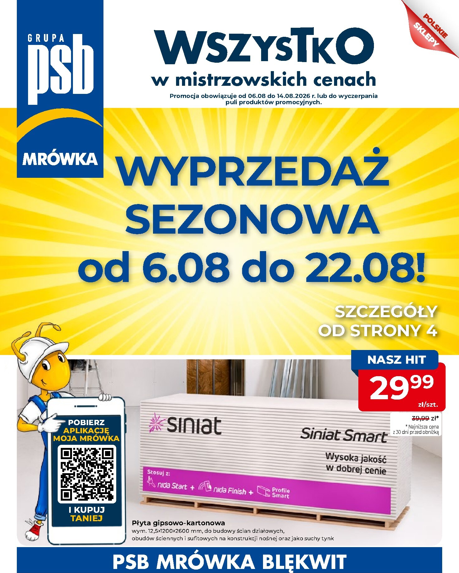 Nowa gazetka Mrówka - Blękwit ważna od 06.08.2026 do 14.08.2026