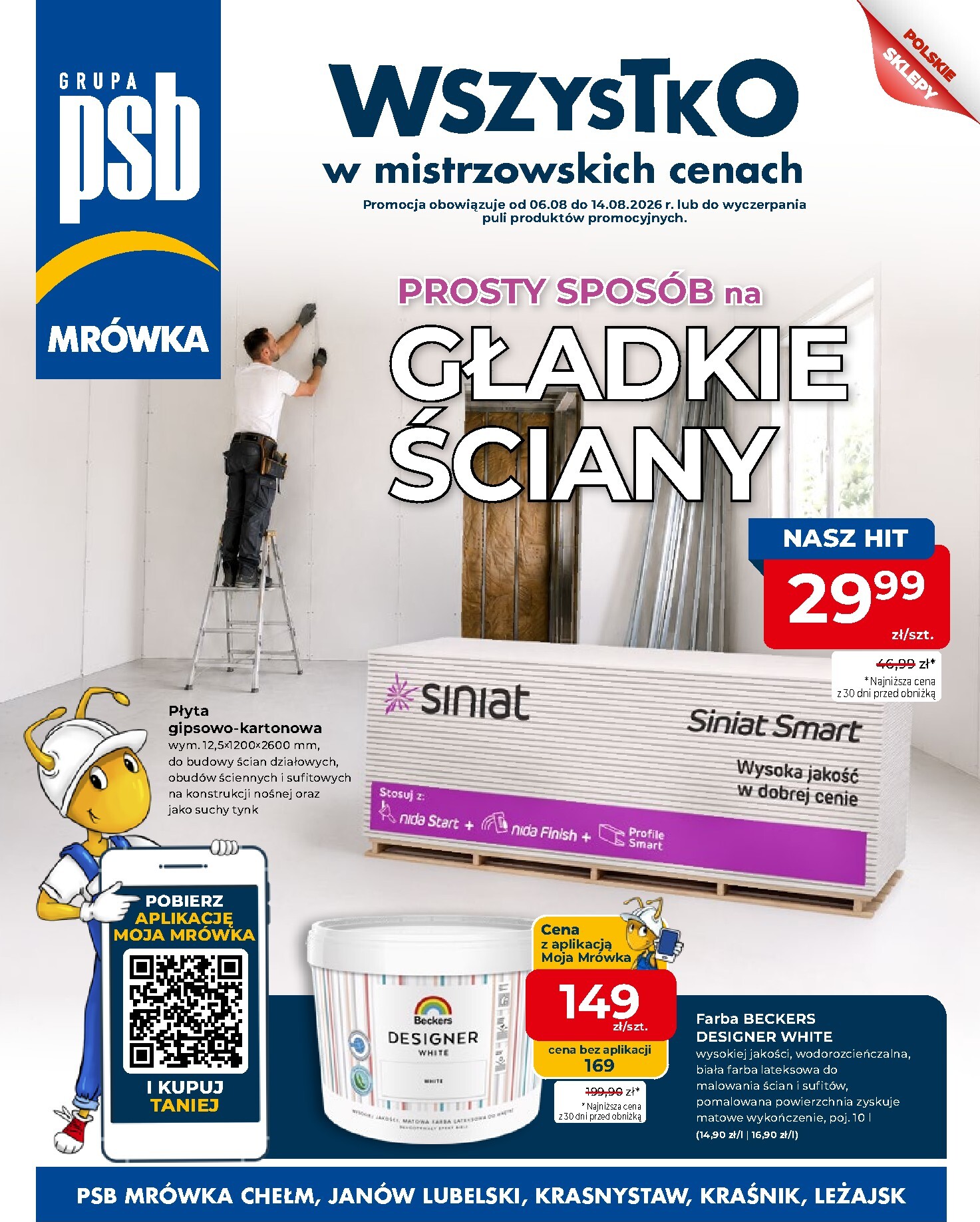 Aktualna gazetka Mrówka - Gazetka PSB Mrówka Chełm - PSB Mrówka Chełm Gazetka ważna od 06.08.2026 do 14.08.2026