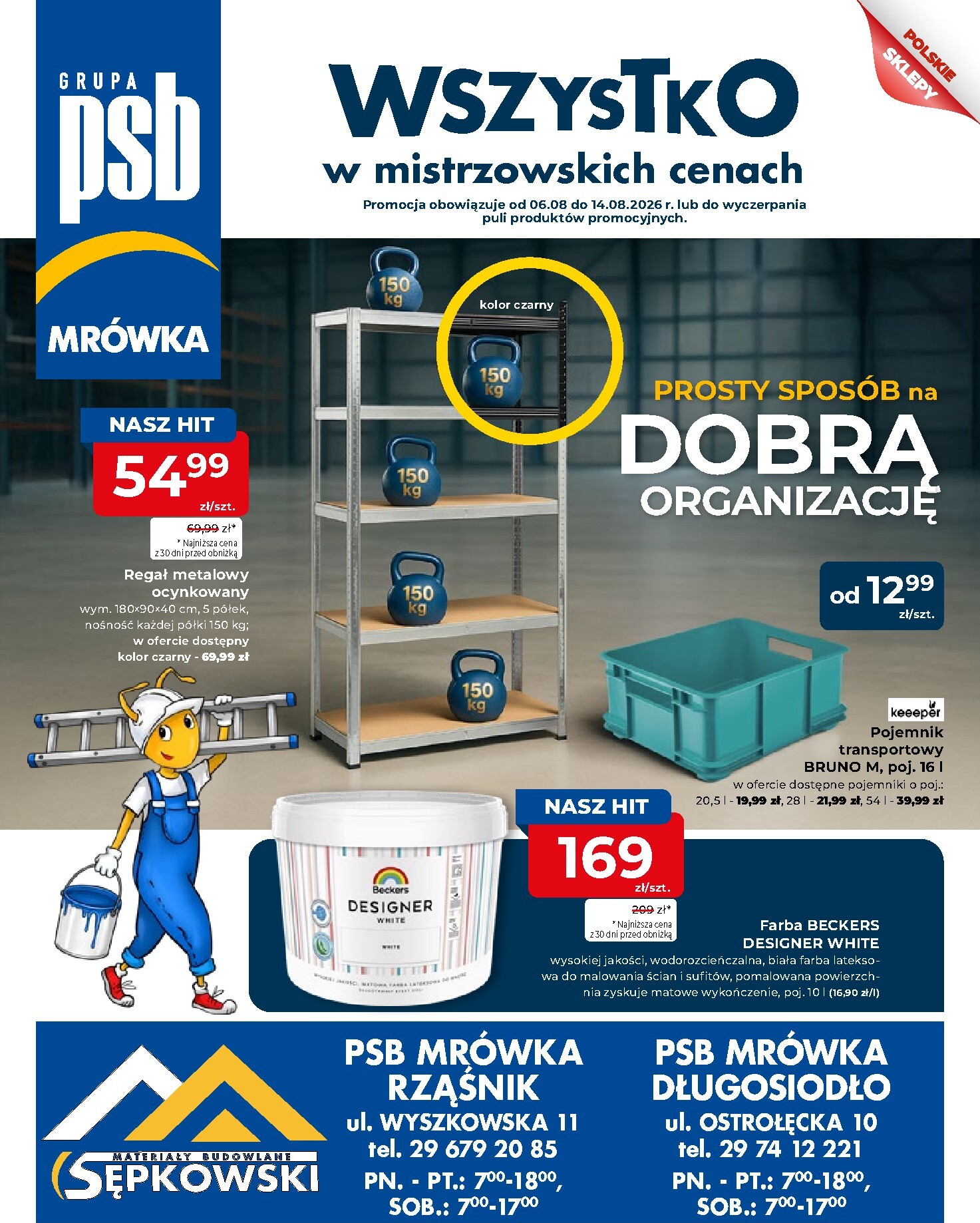 Aktualna gazetka Mrówka - Długosiodło ważna od 06.08.2026 do 14.08.2026