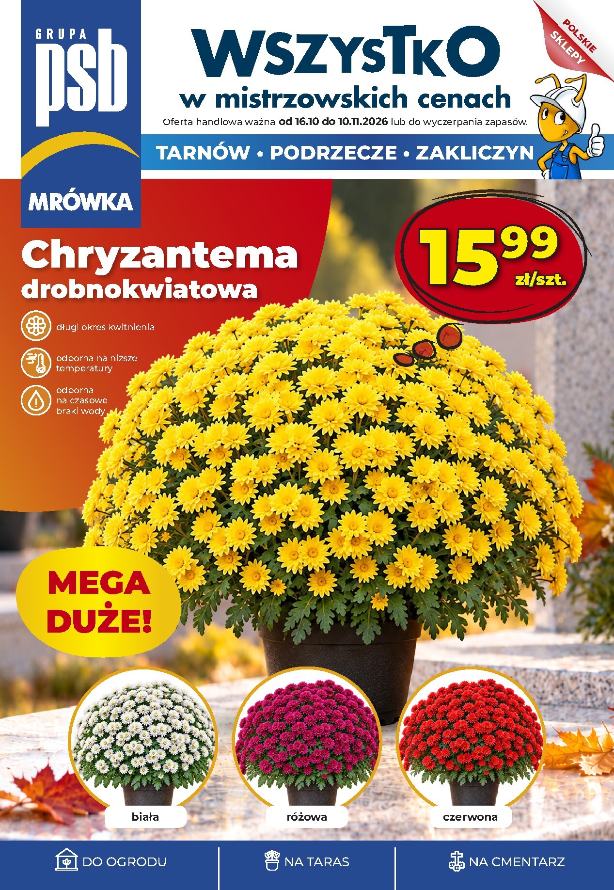 Nowa gazetka Mrówka - Tarnów, Zakliczyn, Podrzecze ważna od 16.10.2026 do 10.11.2026