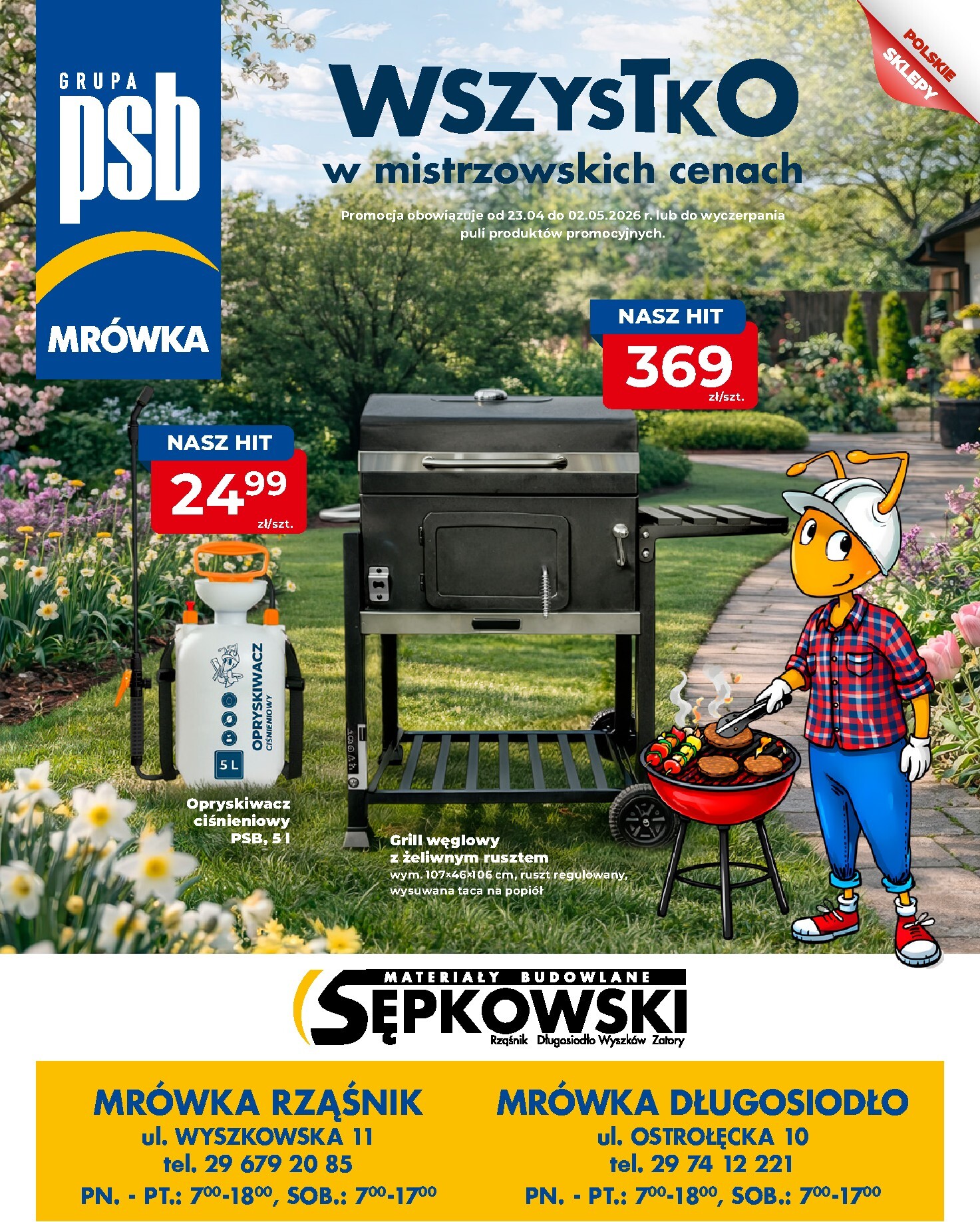 Aktualna gazetka Mrówka - Długosiodło ważna od 23.04.2026 do 02.05.2026