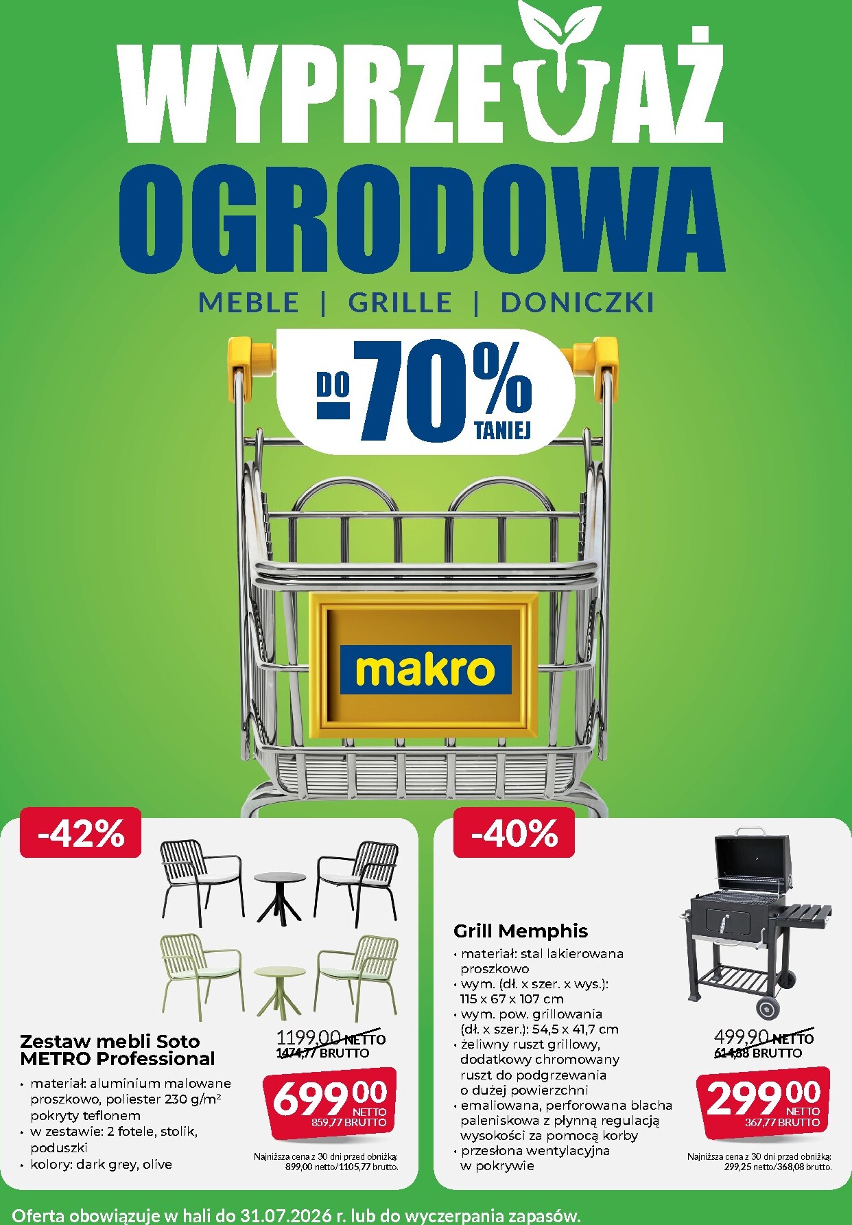Aktualna gazetka Makro - Wyprzedaż ogrodowa ważna od 17.06.2026 do 31.07.2026