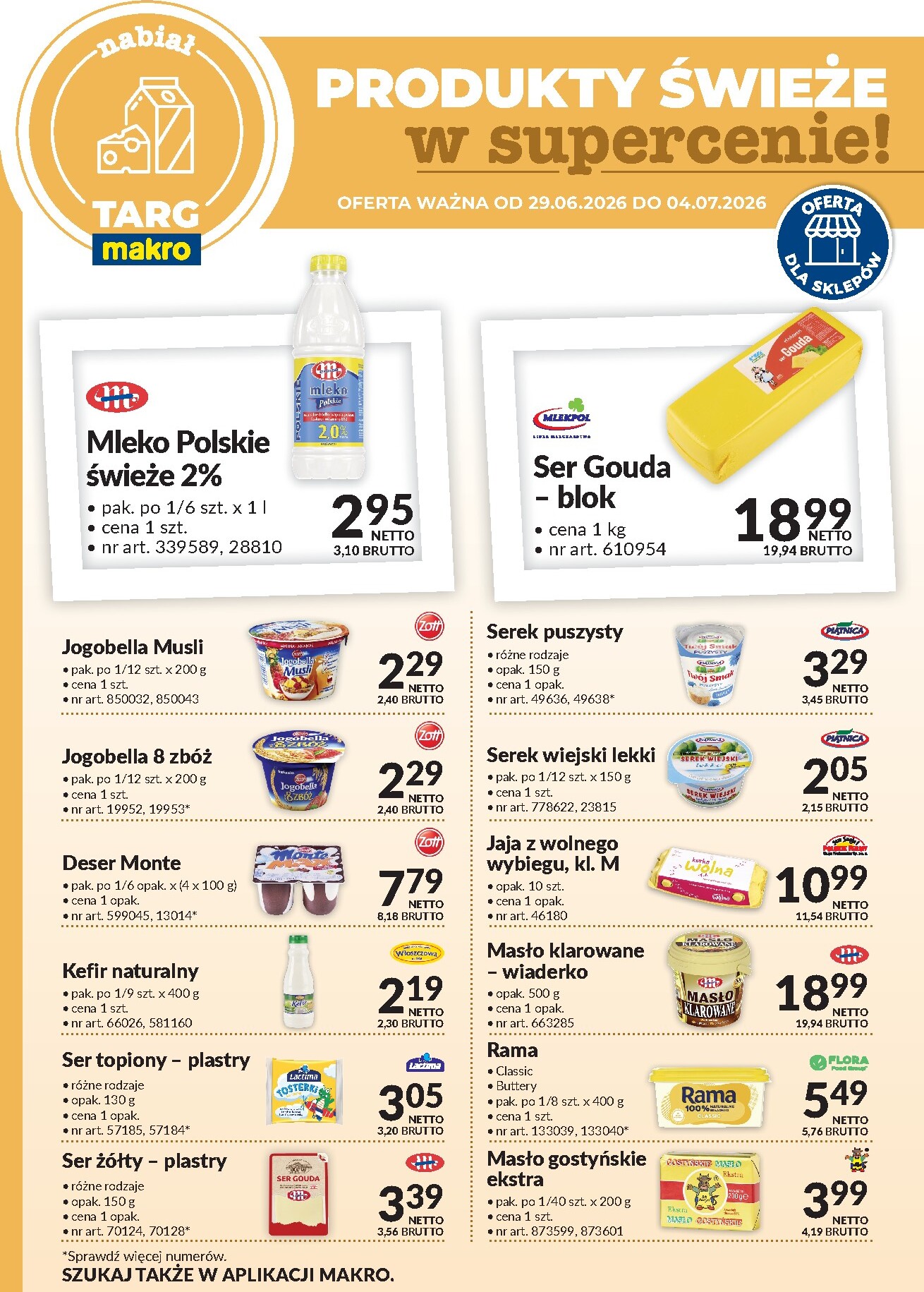 Aktualna gazetka Makro - Produkty świeże w supercenie! ważna od 29.06.2026 do 04.07.2026