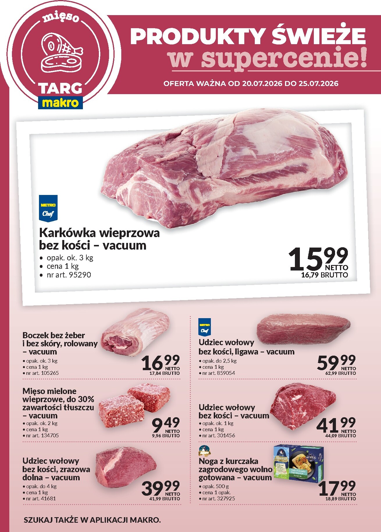 Nowa gazetka Makro - Produkty świeże w supercenie ważna od 20.07.2026 do 25.07.2026