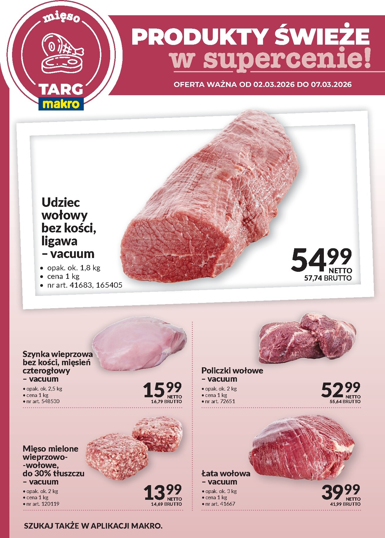 Gazetka Makro - Produkty świeże w supercenie! - ważna od 02.03.2026 do 07.03.2026