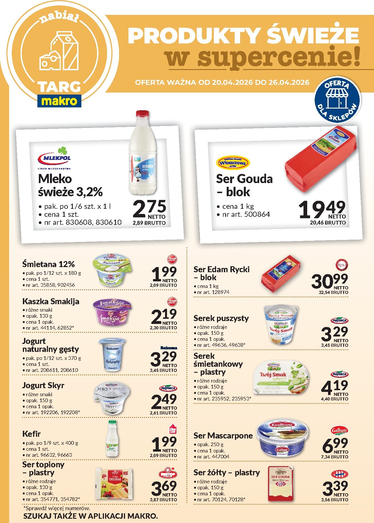 Aktualna gazetka Makro - Produkty świeże w supercenie! ważna od 20.04.2026 do 26.04.2026