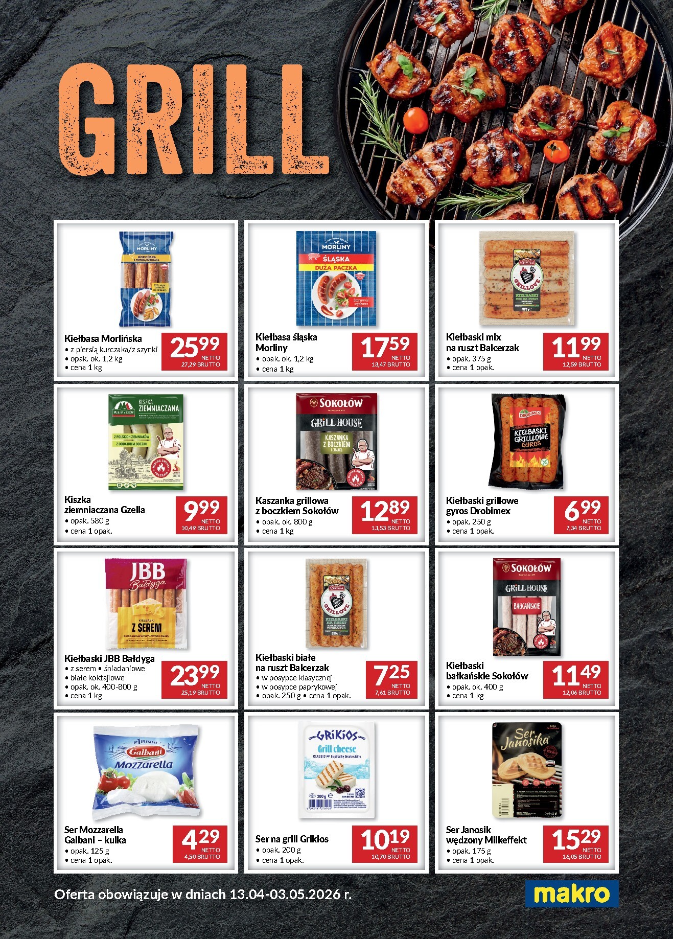 Aktualna gazetka Makro - Grill ważna od 13.04.2026 do 03.05.2026