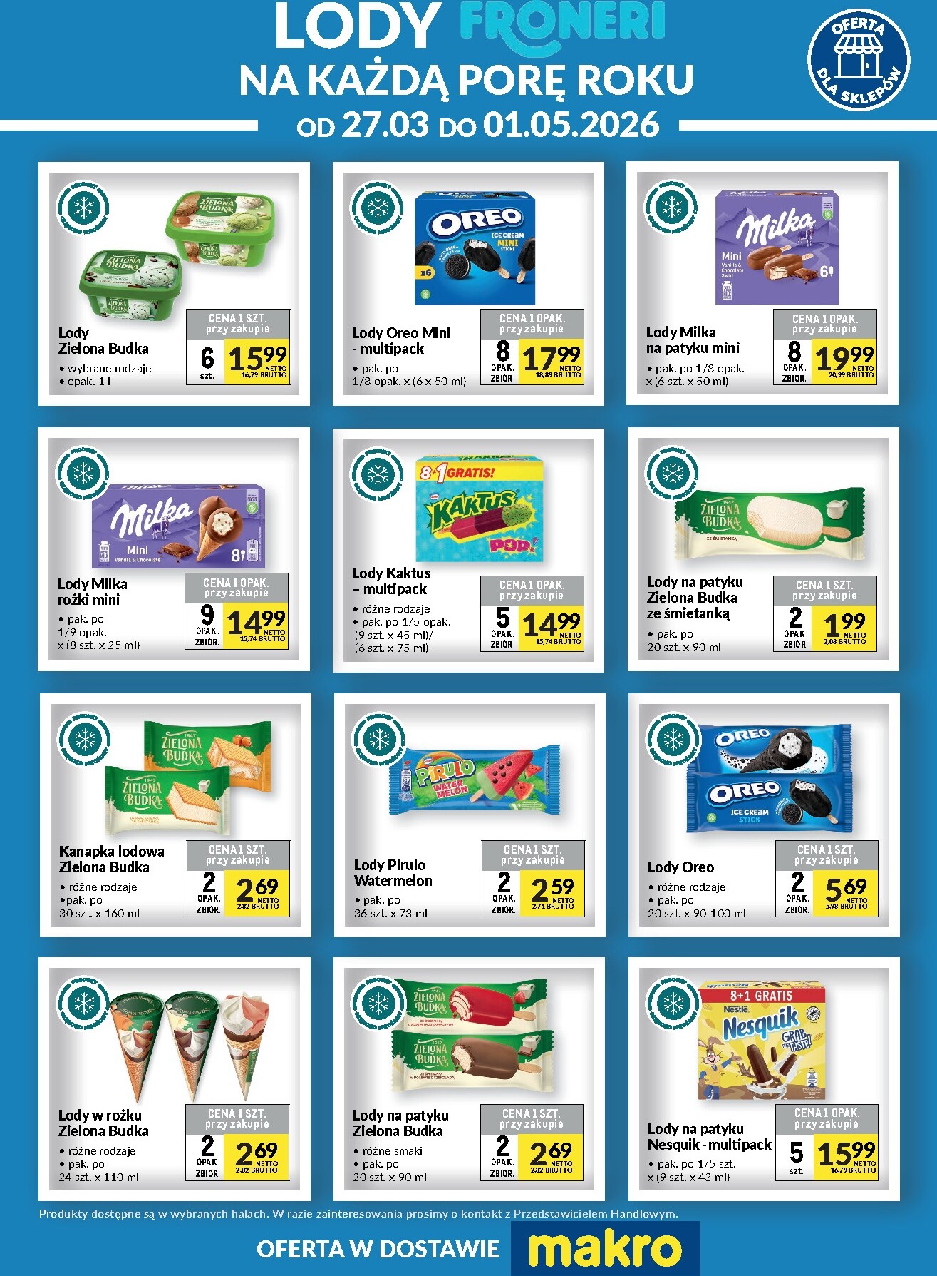 Aktualna gazetka Makro - Ulotka Fronerii ważna od 27.03.2026 do 01.05.2026