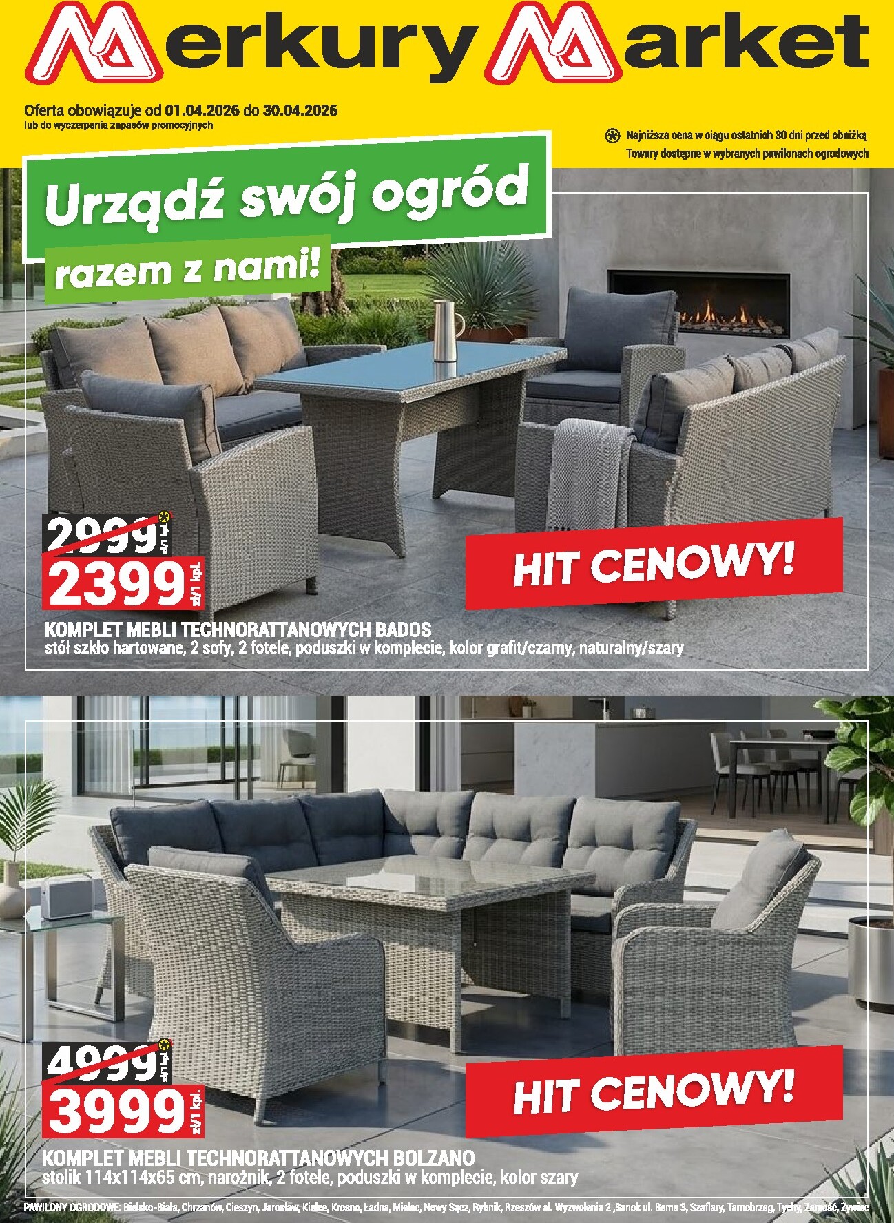 Gazetka Merkury Market - Ogród - ważna od 01.04.2026 do 30.04.2026