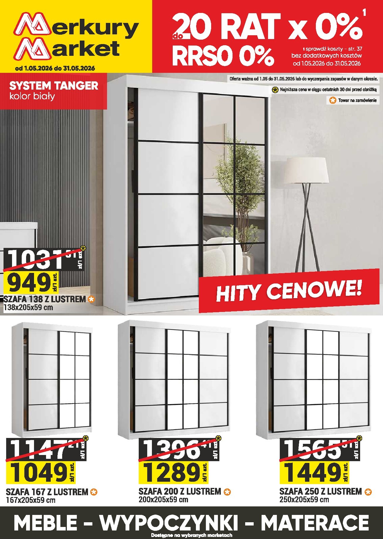 Nowa gazetka Merkury Market - Meble, wypoczynki, materace ważna od 01.05.2026 do 31.05.2026