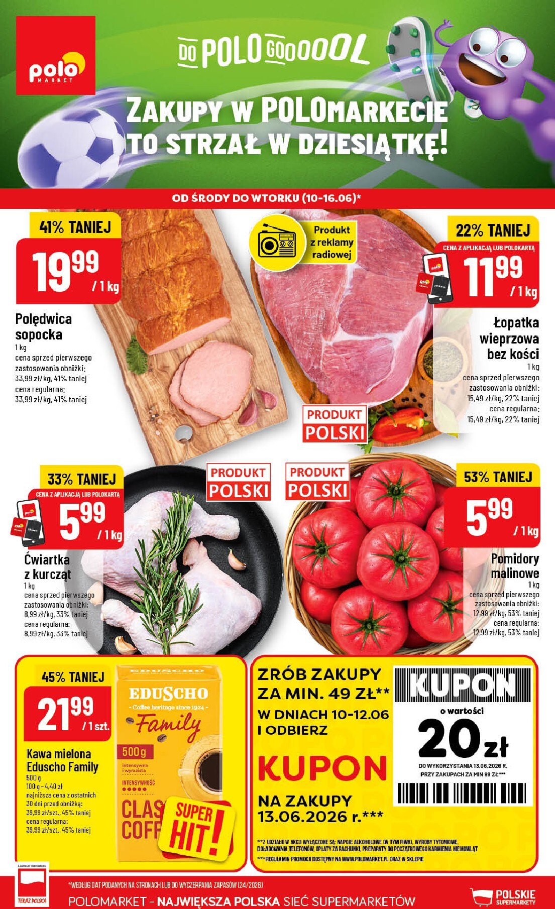 Nowa gazetka POLO market ważna od 10.06.2026 do 16.06.2026