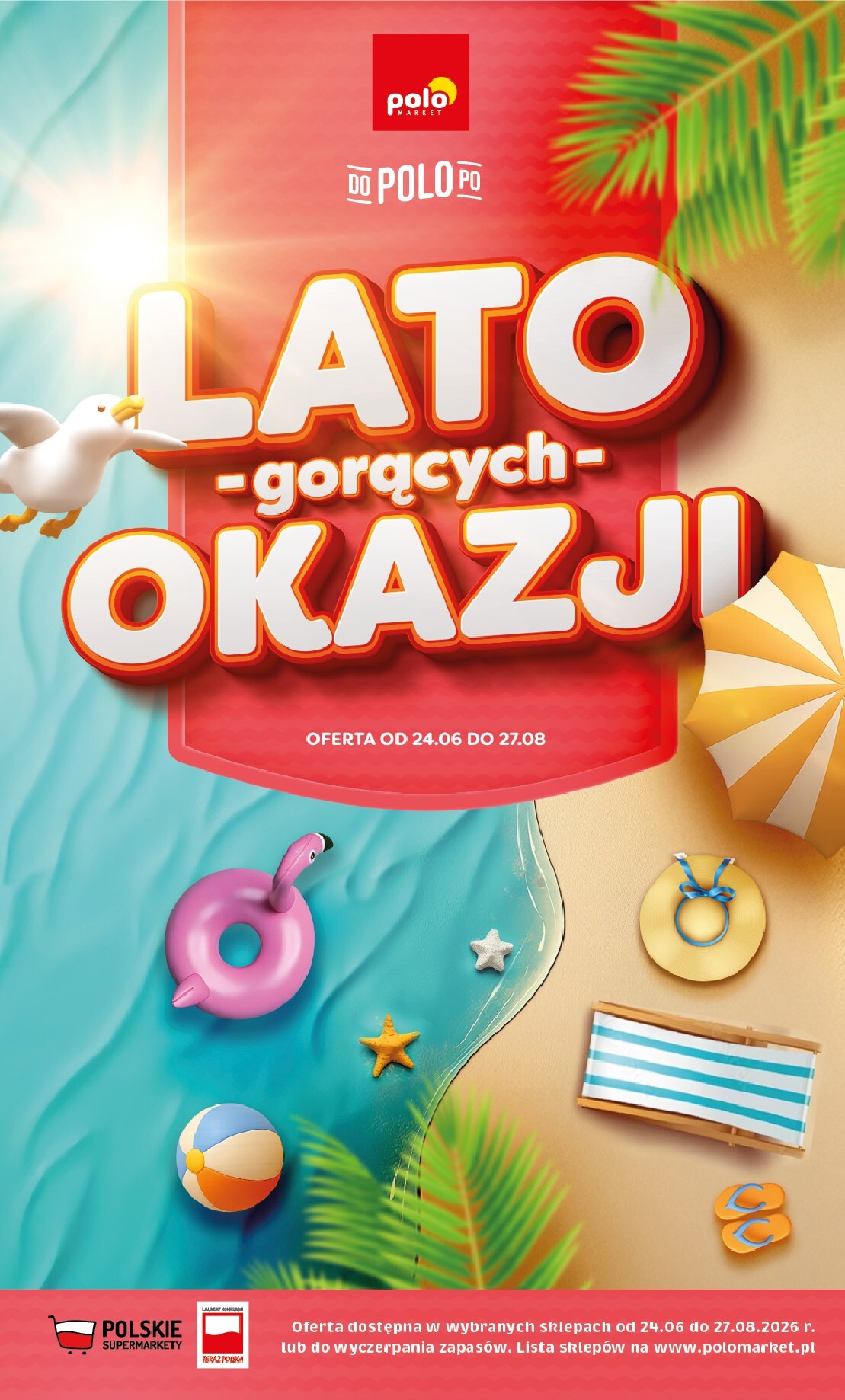 Nowa gazetka POLO market - Lato Gorących Okazji ważna od 24.06.2026 do 27.08.2026