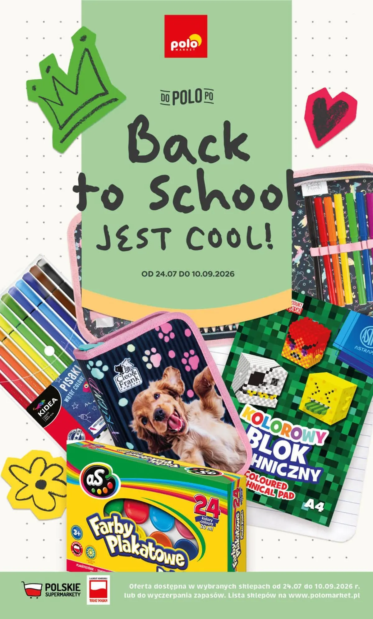 Aktualna gazetka POLO market - Back to School ważna od 24.07.2026 do 10.09.2026