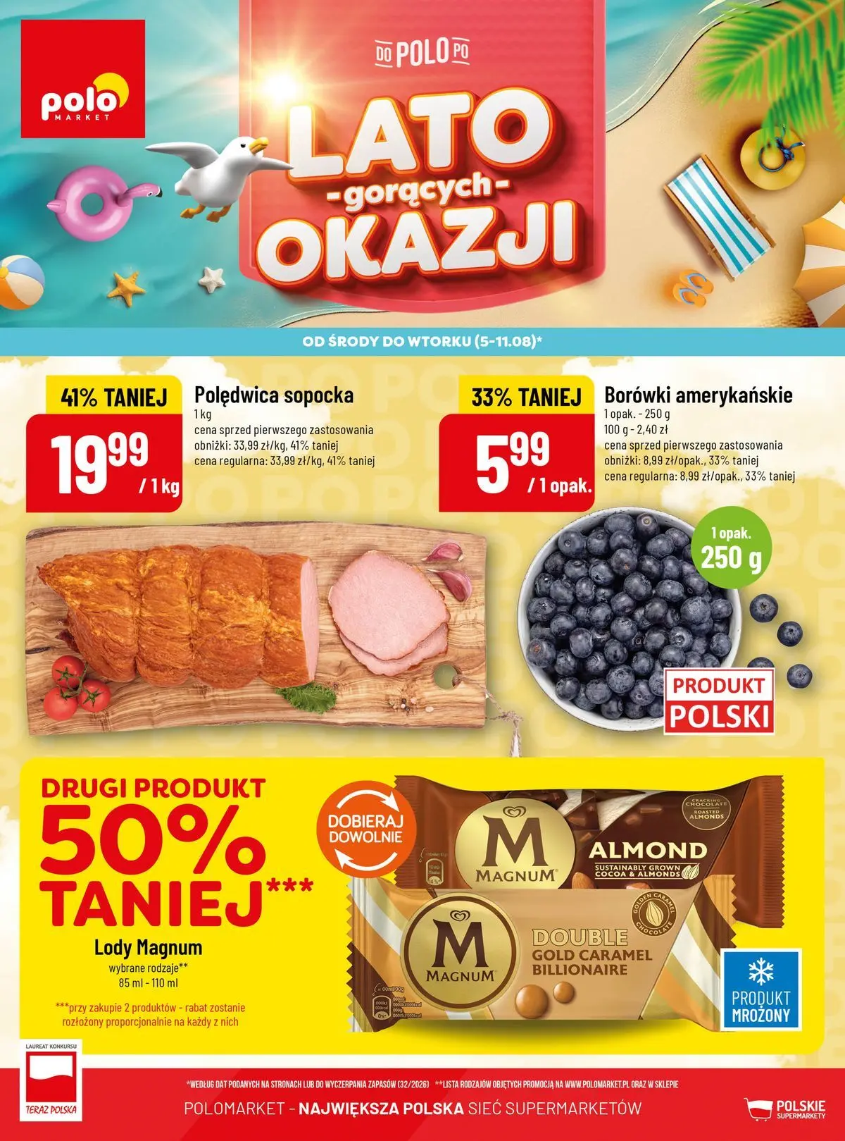Aktualna gazetka POLO market - Lato Gorących Okazji ważna od 05.08.2026 do 11.08.2026