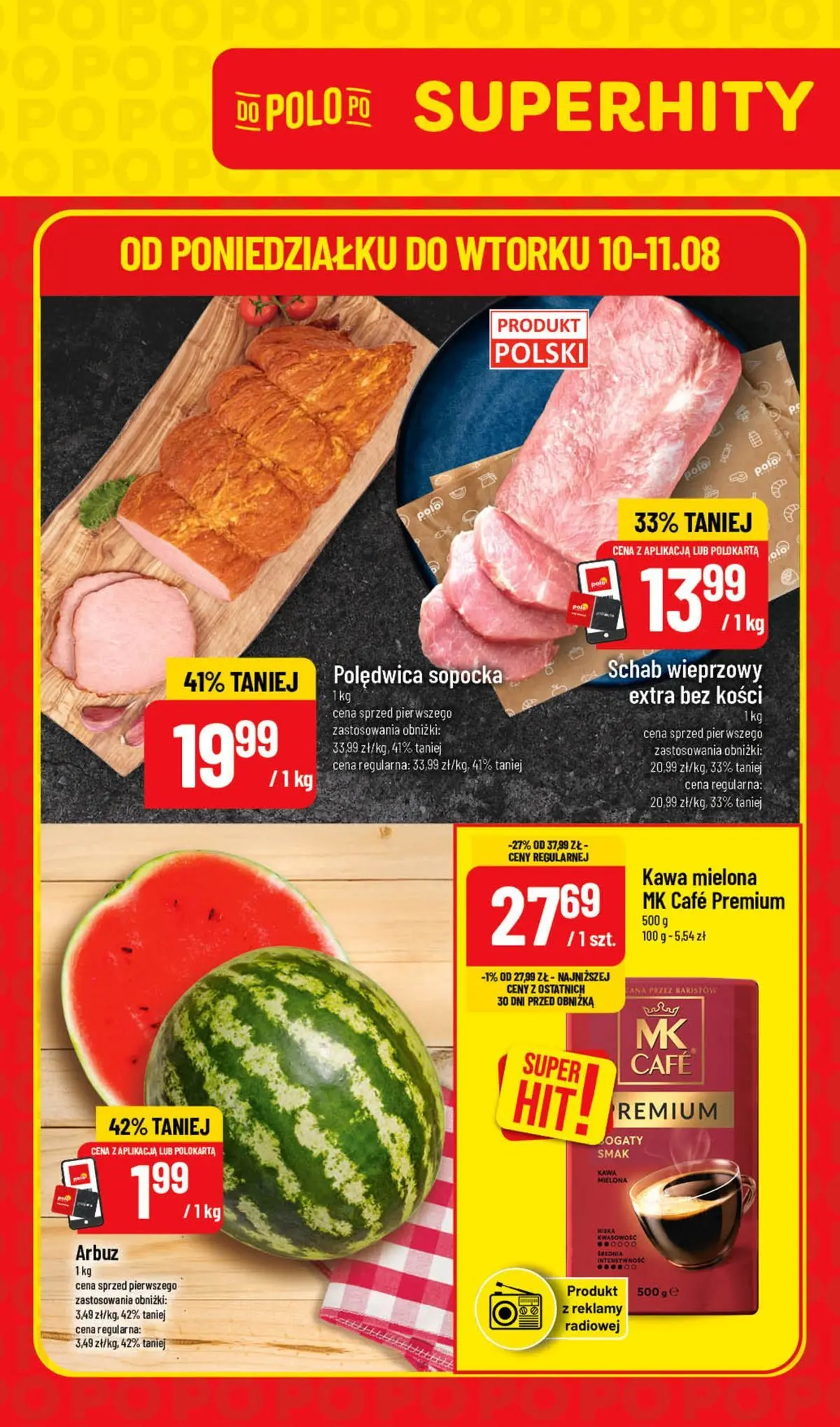Aktualna gazetka POLO market ważna od 10.08.2026 do 11.08.2026