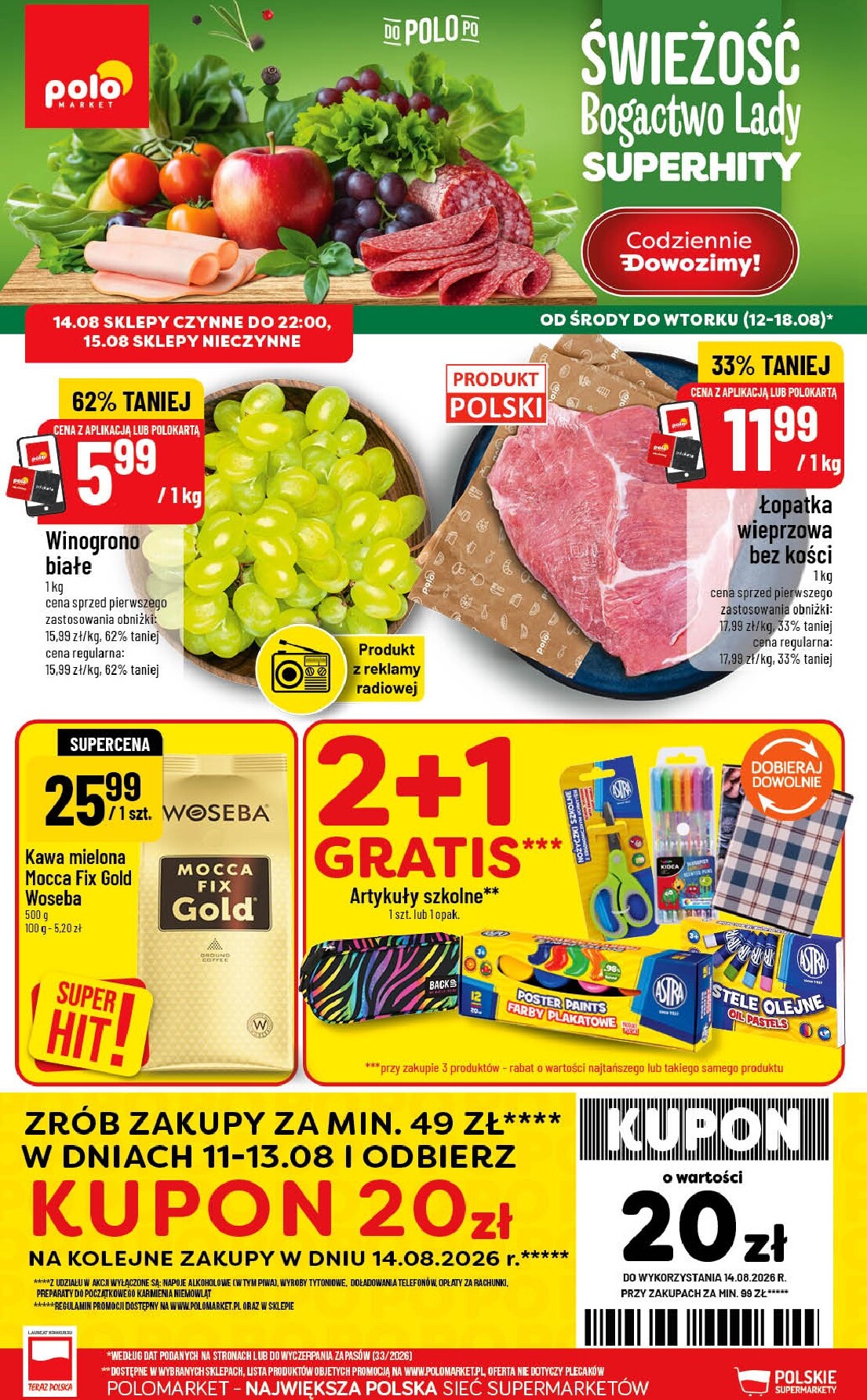 Nowa gazetka POLO market ważna od 12.08.2026 do 18.08.2026