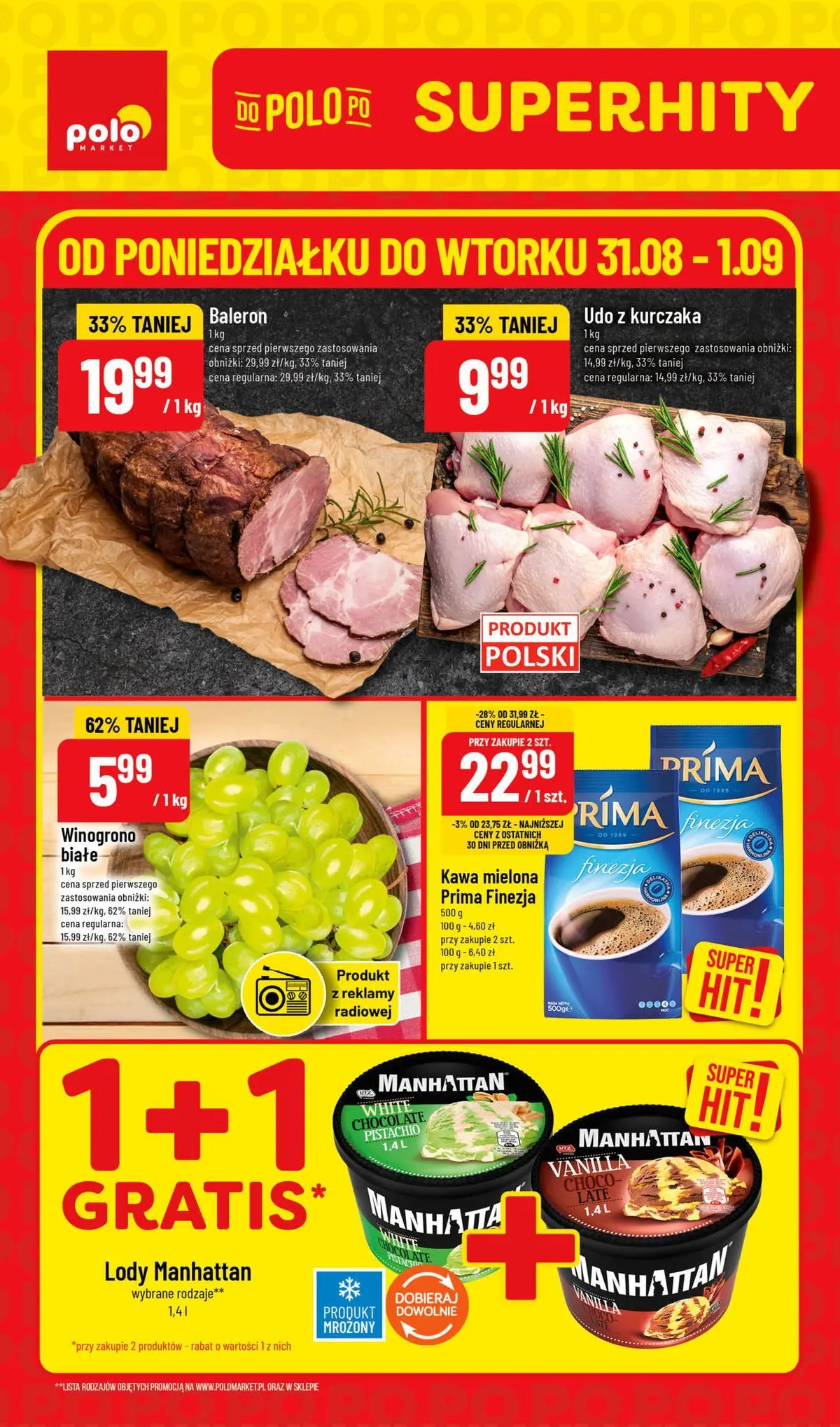 Aktualna gazetka POLO market - Super Hity ważna od 31.08.2026 do 01.09.2026