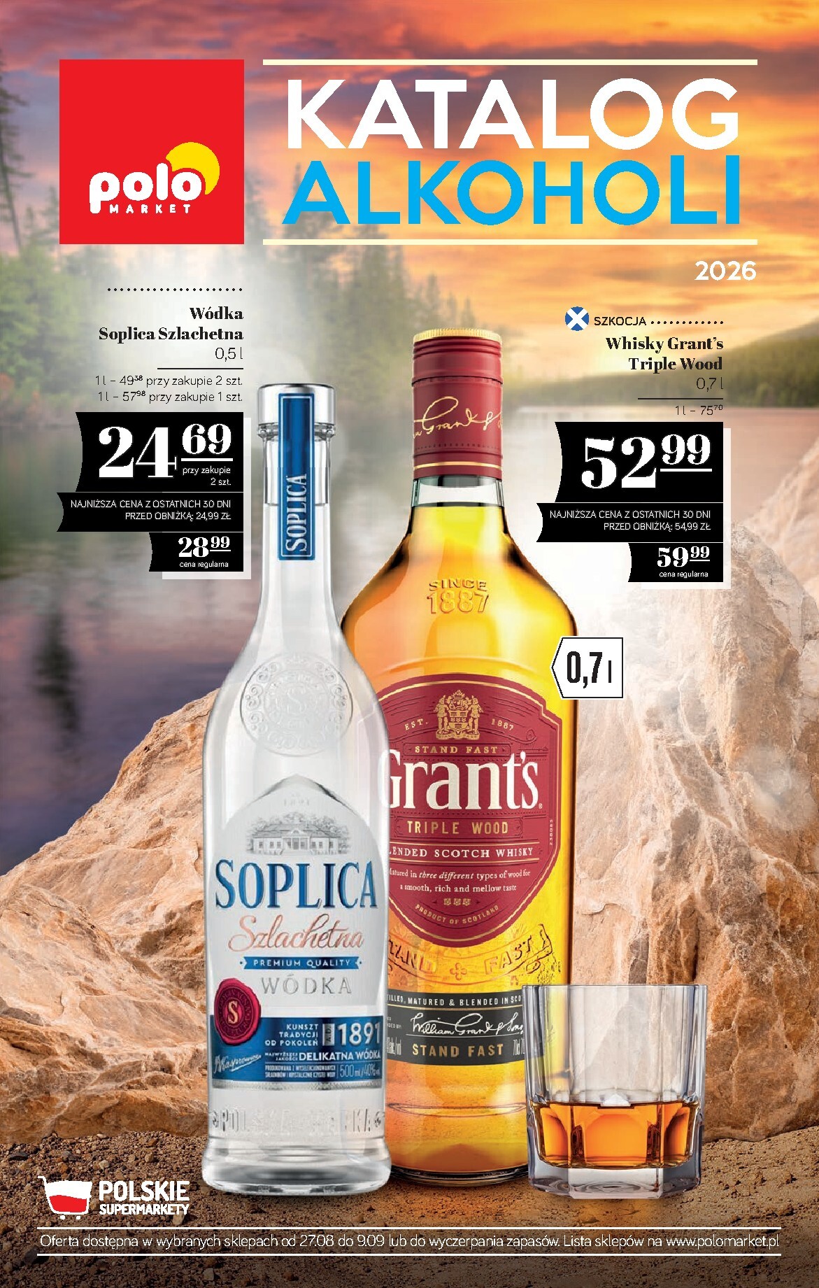 Aktualna gazetka POLO market - Katalog alkoholi ważna od 27.08.2026 do 09.09.2026