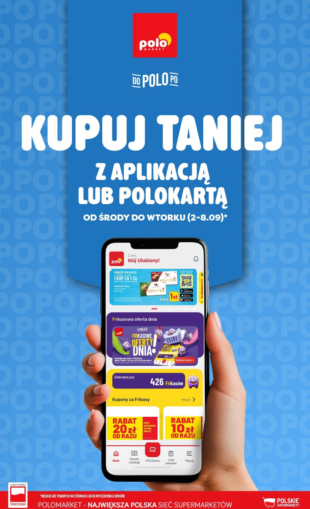 Aktualna gazetka POLO market - Kupuj taniej z POLOappką ważna od 02.09.2026 do 08.09.2026