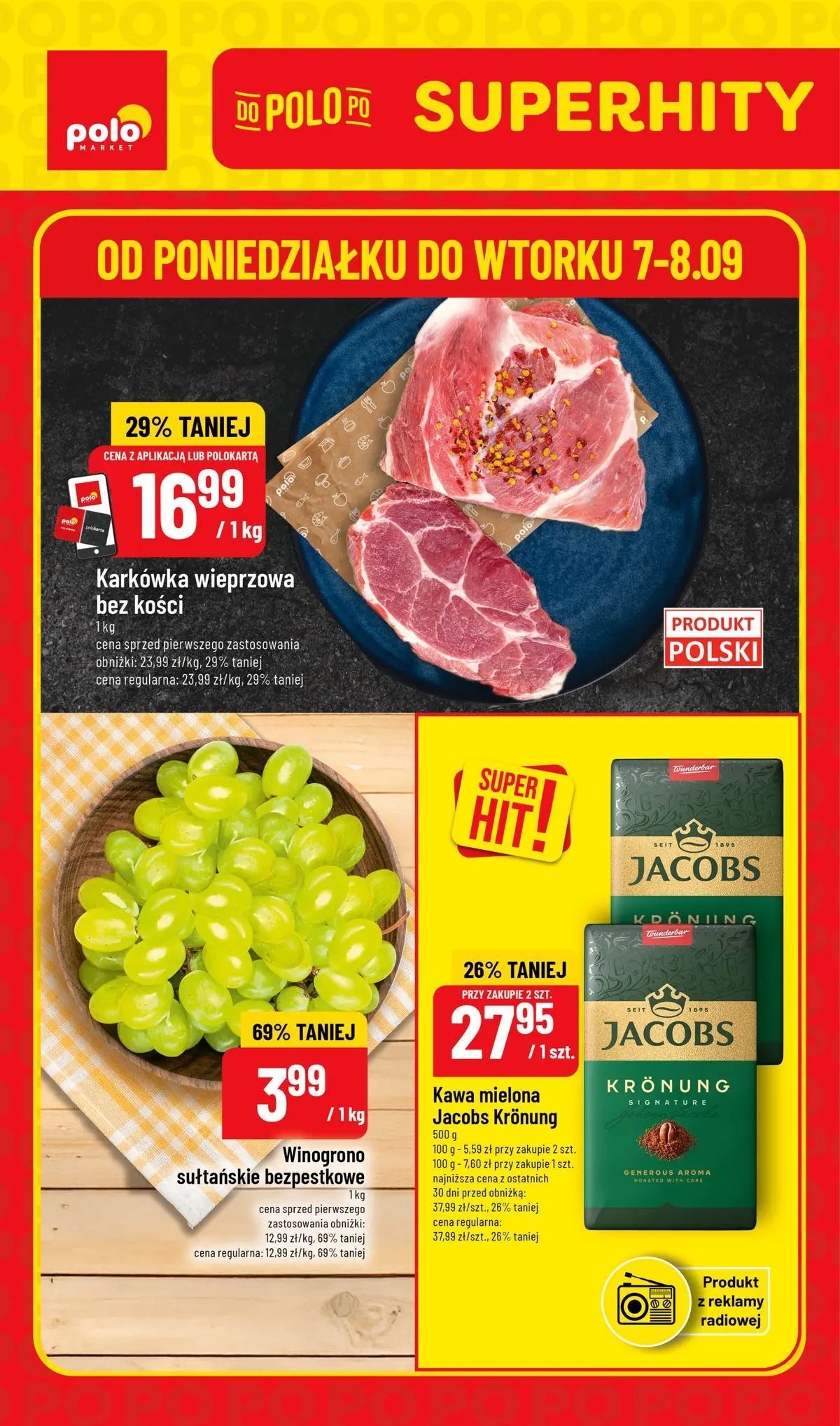 Aktualna gazetka POLO market - Super Hity ważna od 07.09.2026 do 08.09.2026