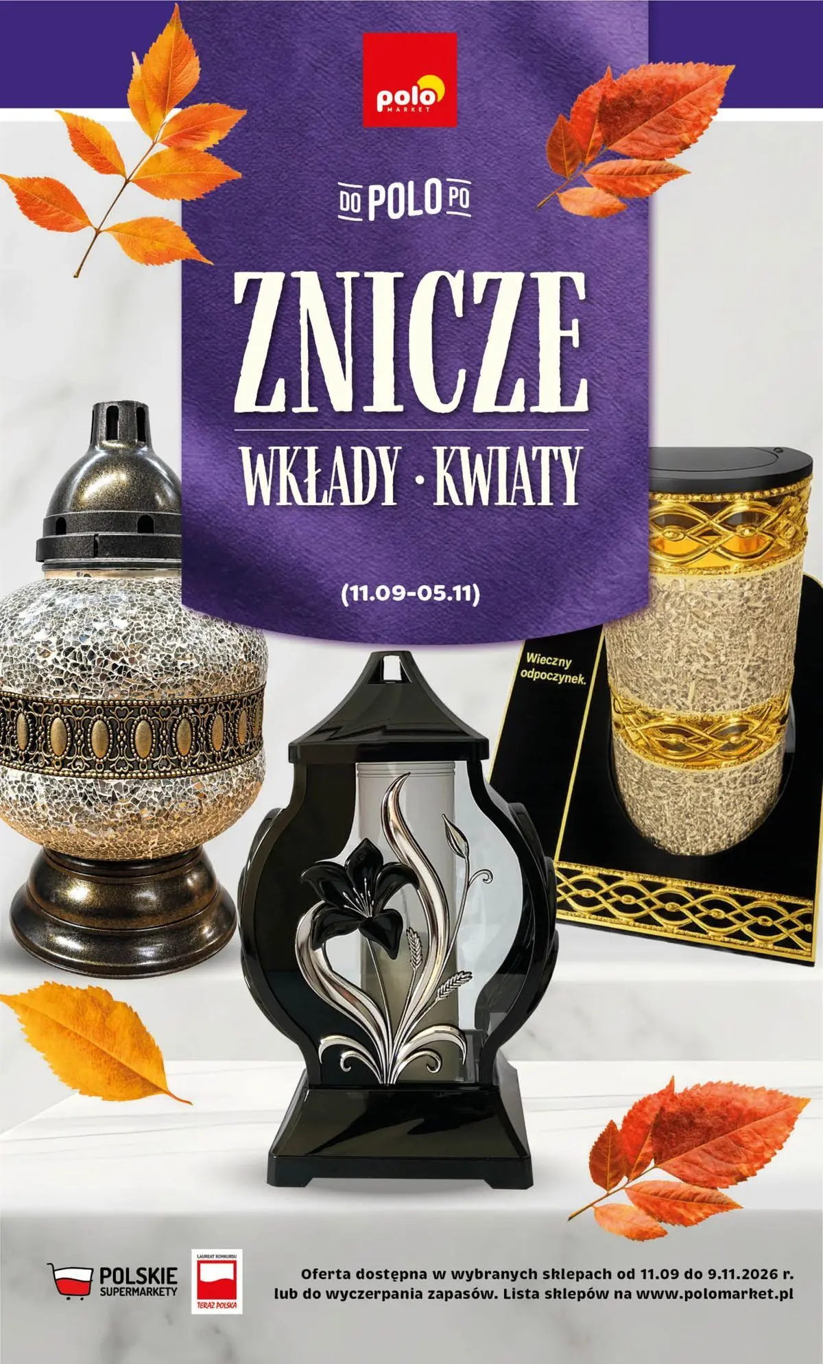 Aktualna gazetka POLO market - Znicze ważna od 11.09.2026 do 05.11.2026
