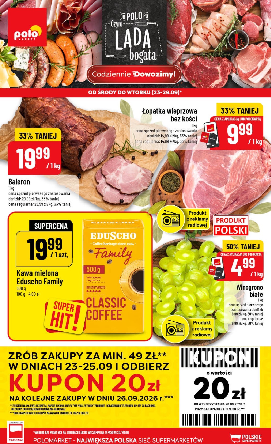 Nowa gazetka POLO market ważna od 23.09.2026 do 29.09.2026