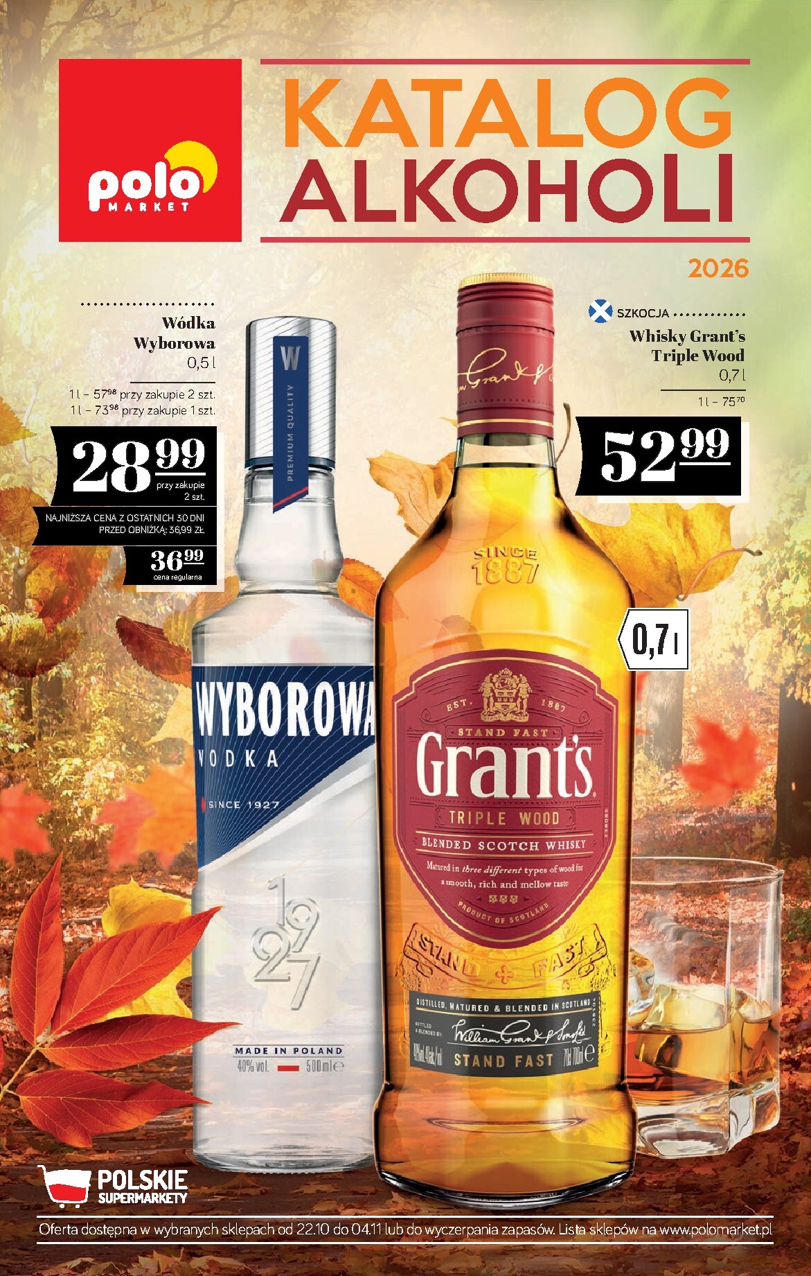 Nowa gazetka POLO market - Katalog alkoholi ważna od 22.10.2026 do 04.11.2026