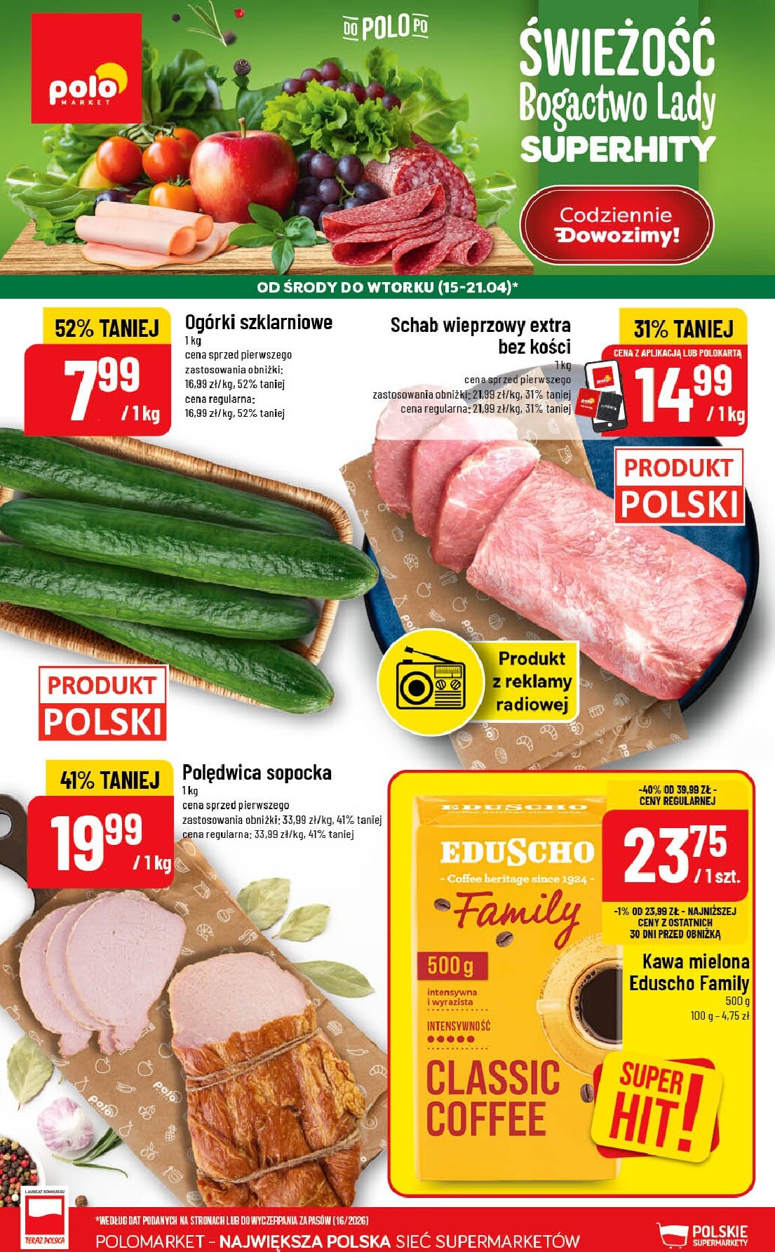 Nowa gazetka POLO market ważna od 15.04.2026 do 21.04.2026