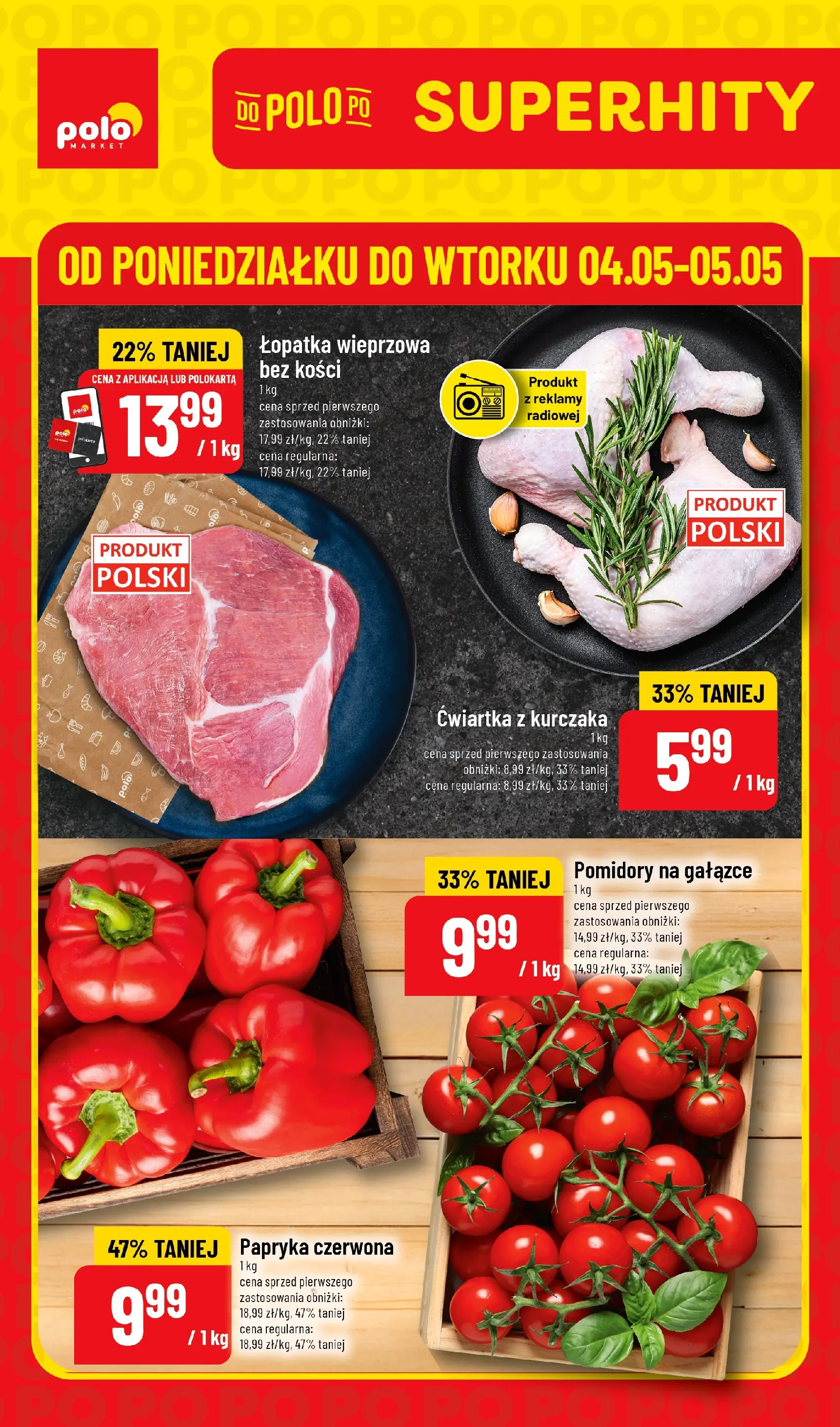 Aktualna gazetka POLO market - Super Hity ważna od 04.05.2026 do 05.05.2026