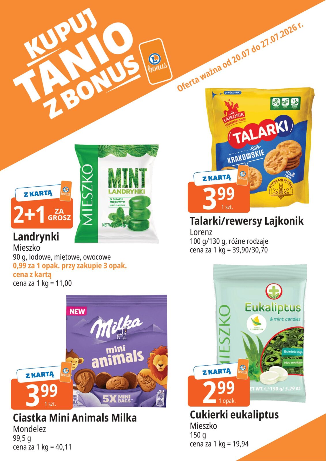 Nowa gazetka E.Leclerc - Kupuj tanio z bonus ważna od 20.07.2026 do 27.07.2026