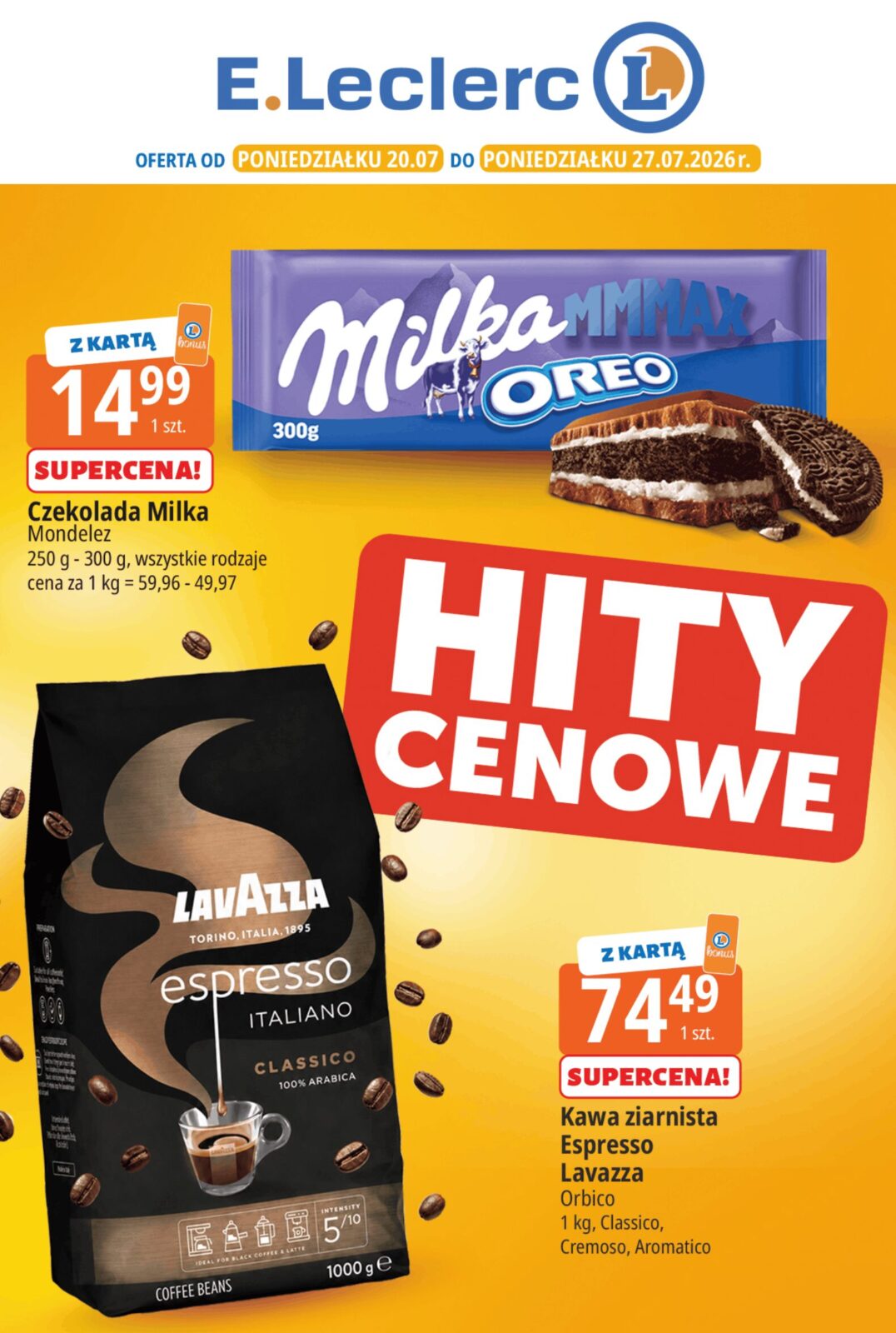 Aktualna gazetka E.Leclerc - Hity cenowe ważna od 20.07.2026 do 27.07.2026