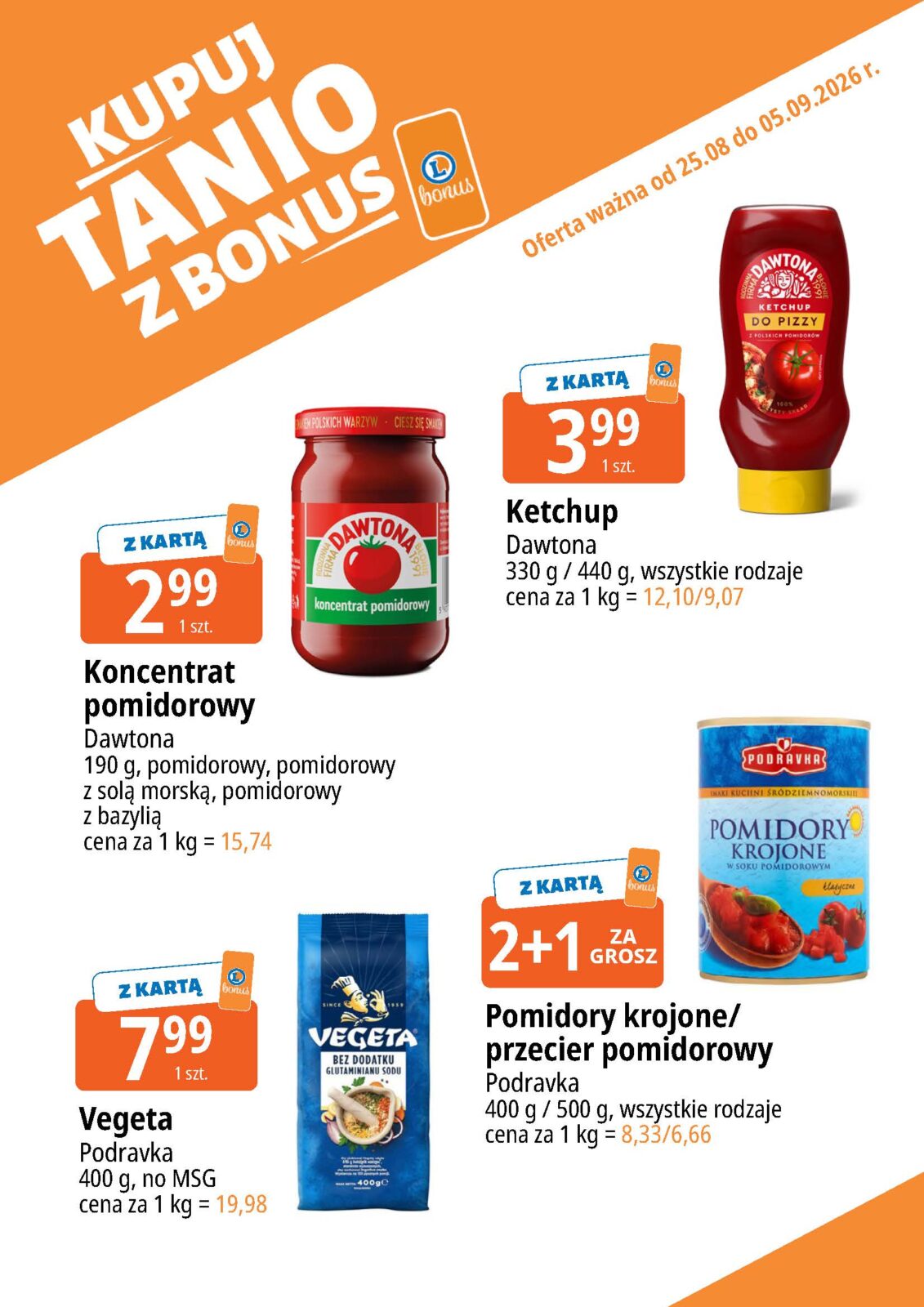 Nowa gazetka E.Leclerc - Bonus ważna od 25.08.2026 do 05.09.2026