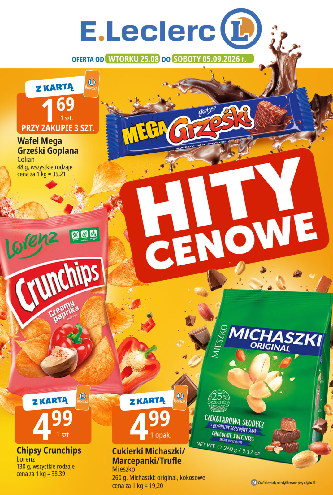 Aktualna gazetka E.Leclerc - Hity cenowe ważna od 25.08.2026 do 05.09.2026