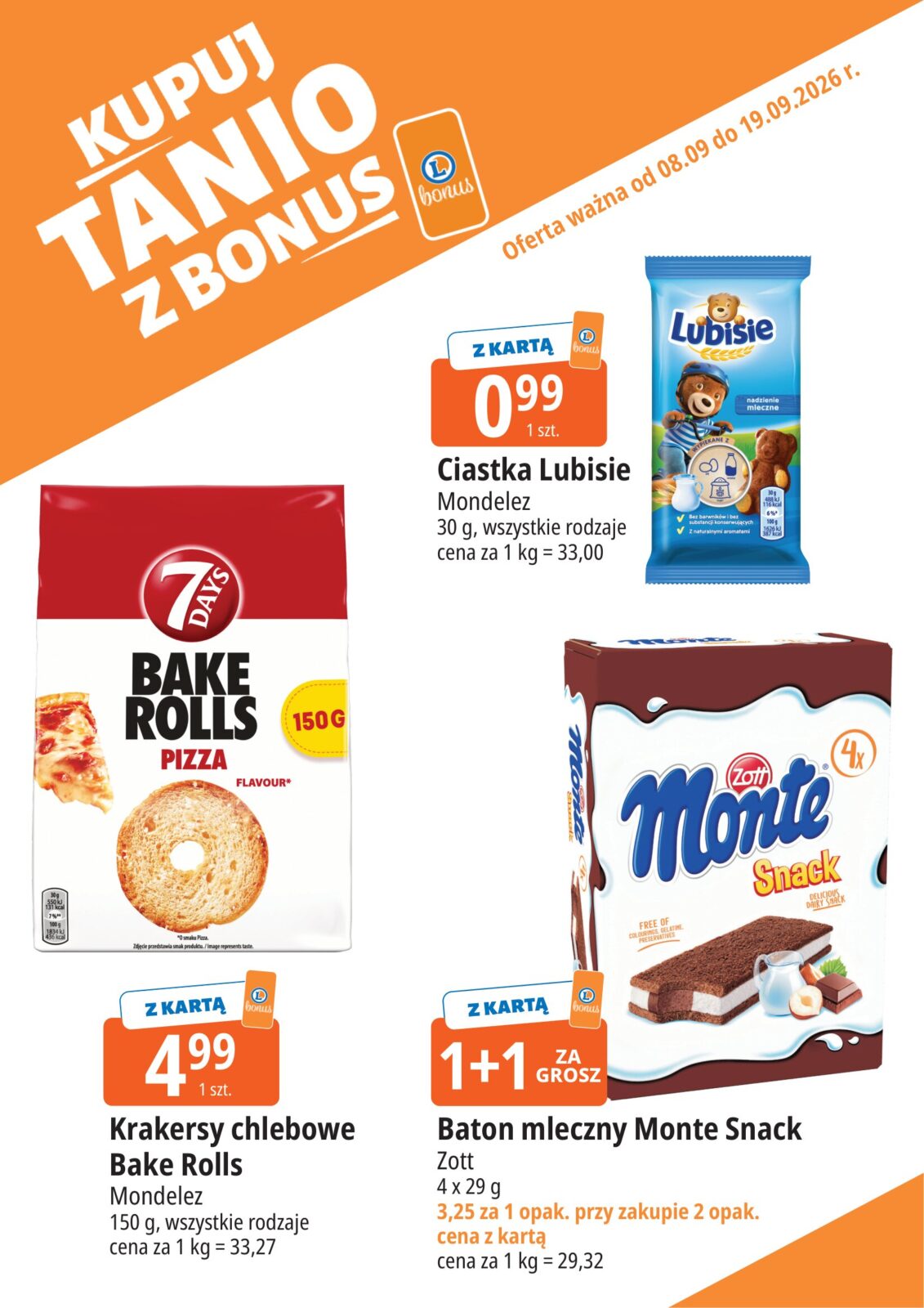 Aktualna gazetka E.Leclerc - Kupuj tanio z bonus ważna od 08.09.2026 do 19.09.2026