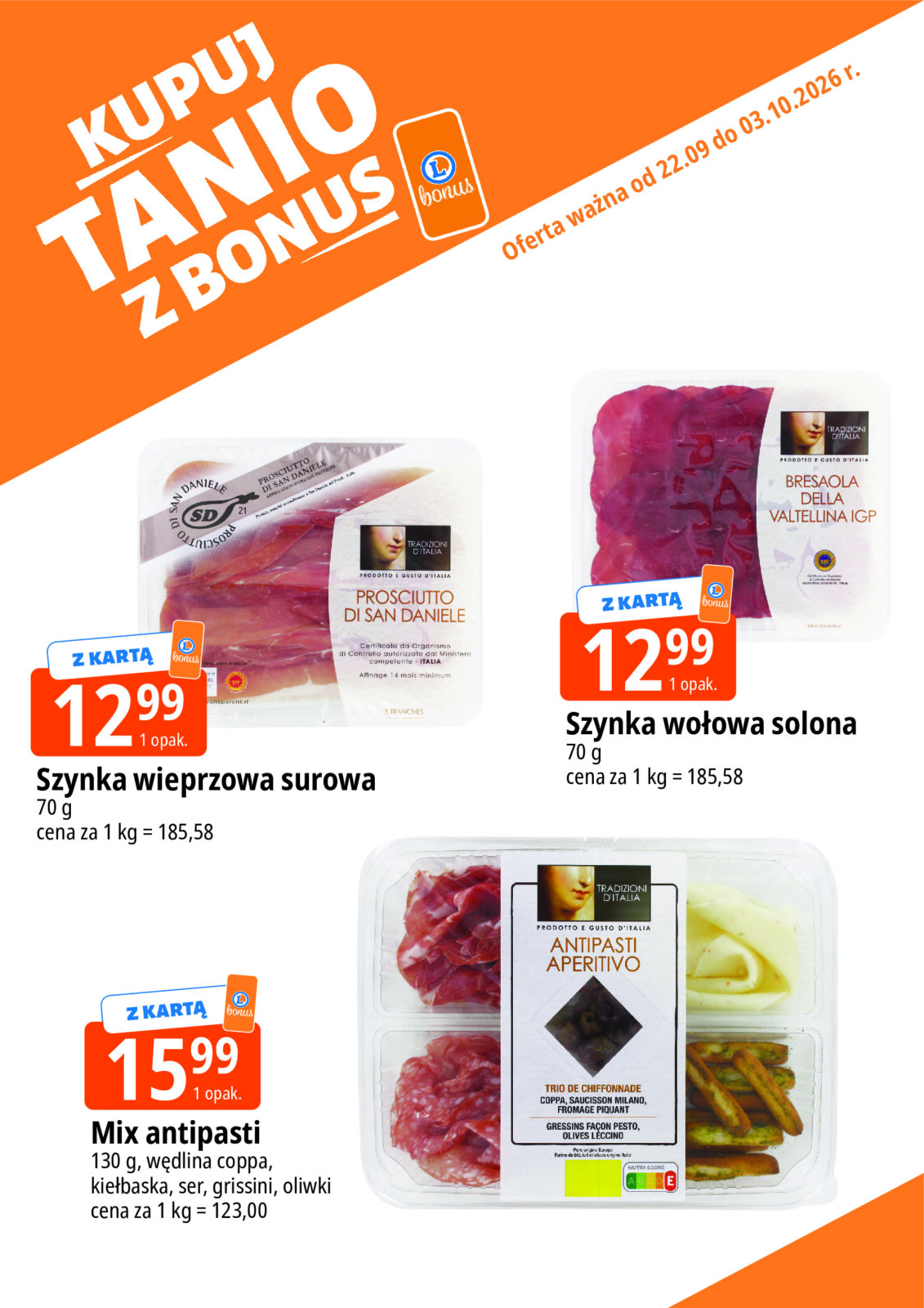 Aktualna gazetka E.Leclerc - Kupuj tanio z bonus ważna od 22.09.2026 do 03.10.2026