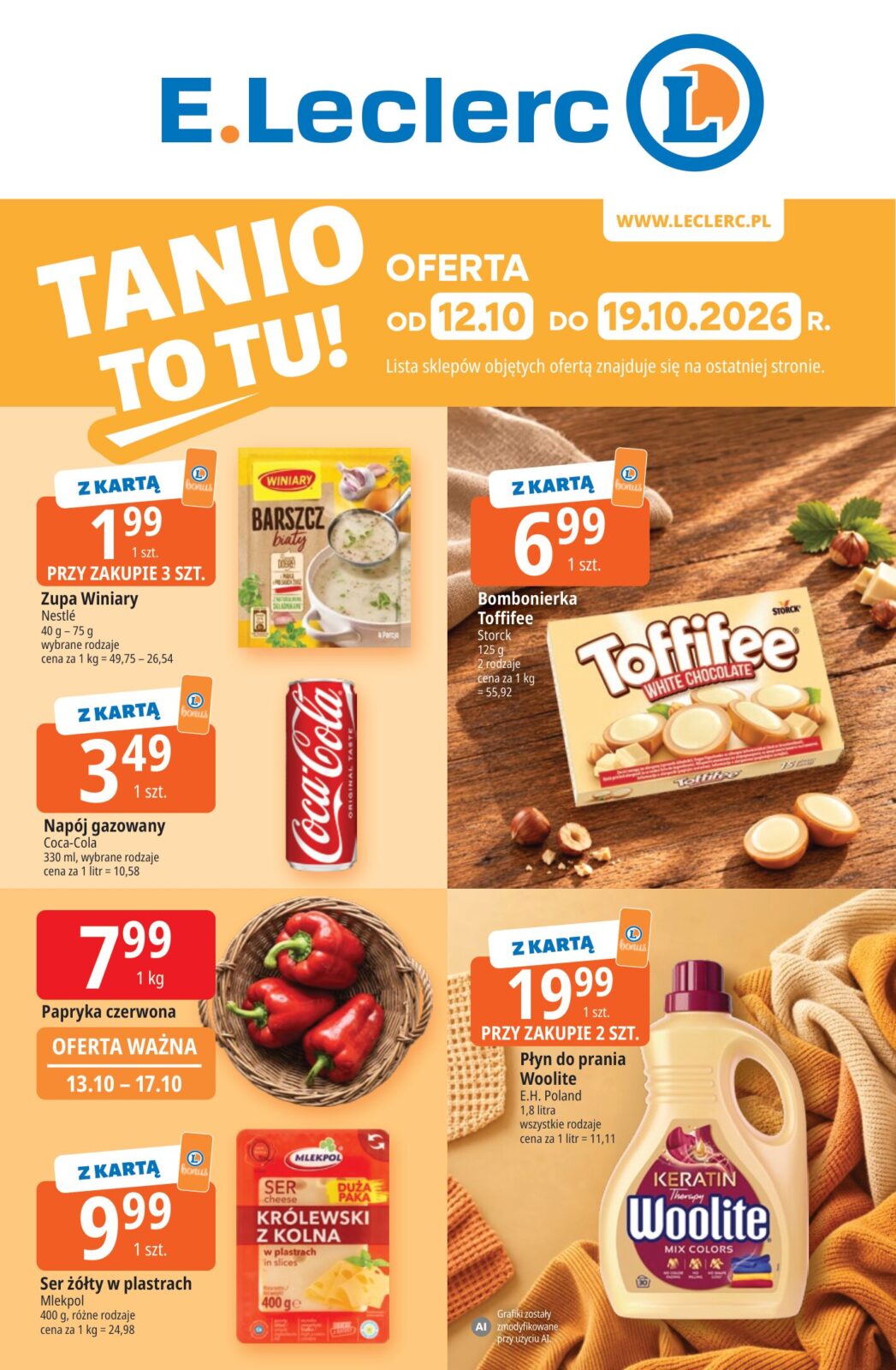 Nowa gazetka E.Leclerc - Tanio To Tu ważna od 12.10.2026 do 19.10.2026