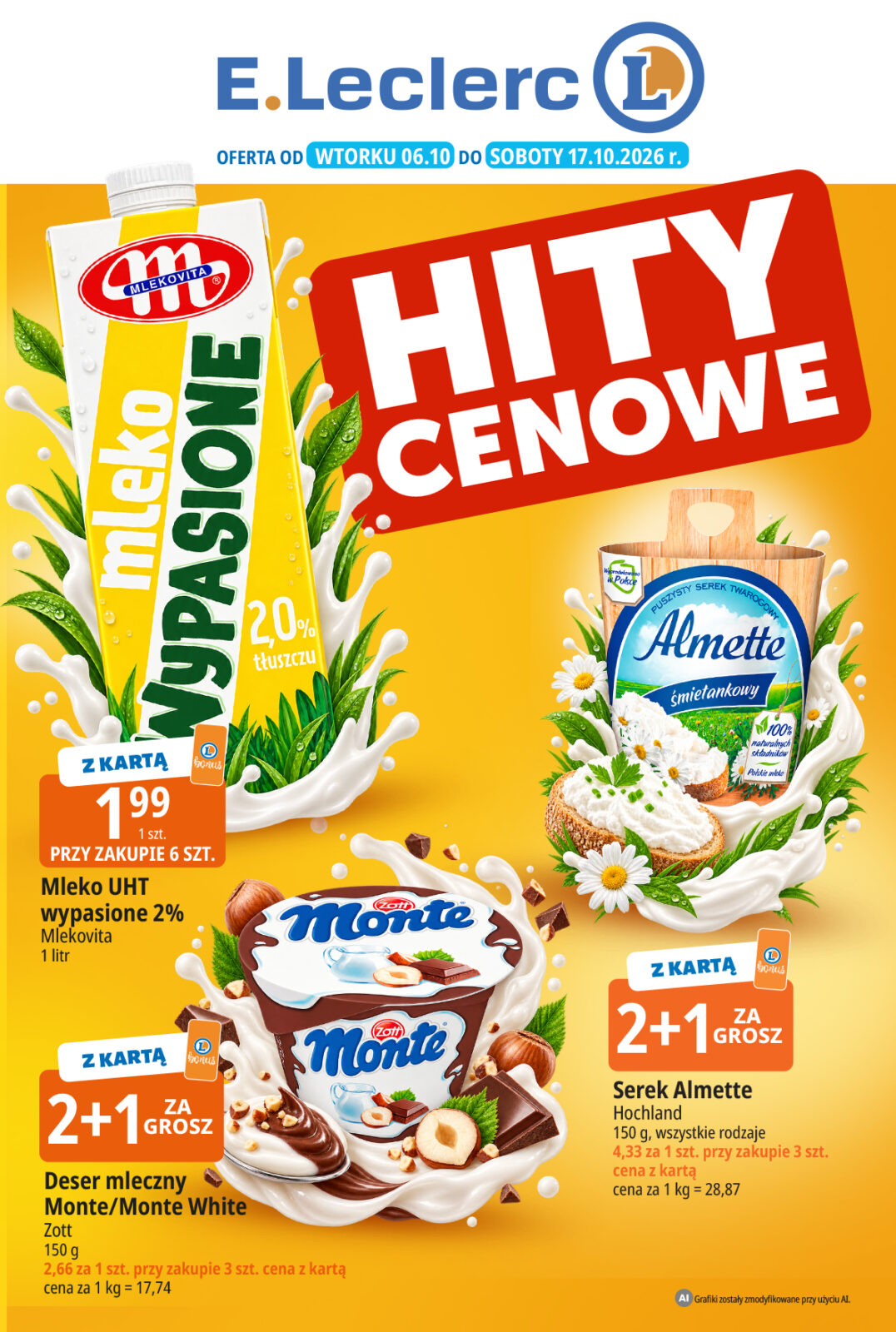 Aktualna gazetka E.Leclerc - Hity cenowe ważna od 06.10.2026 do 17.10.2026