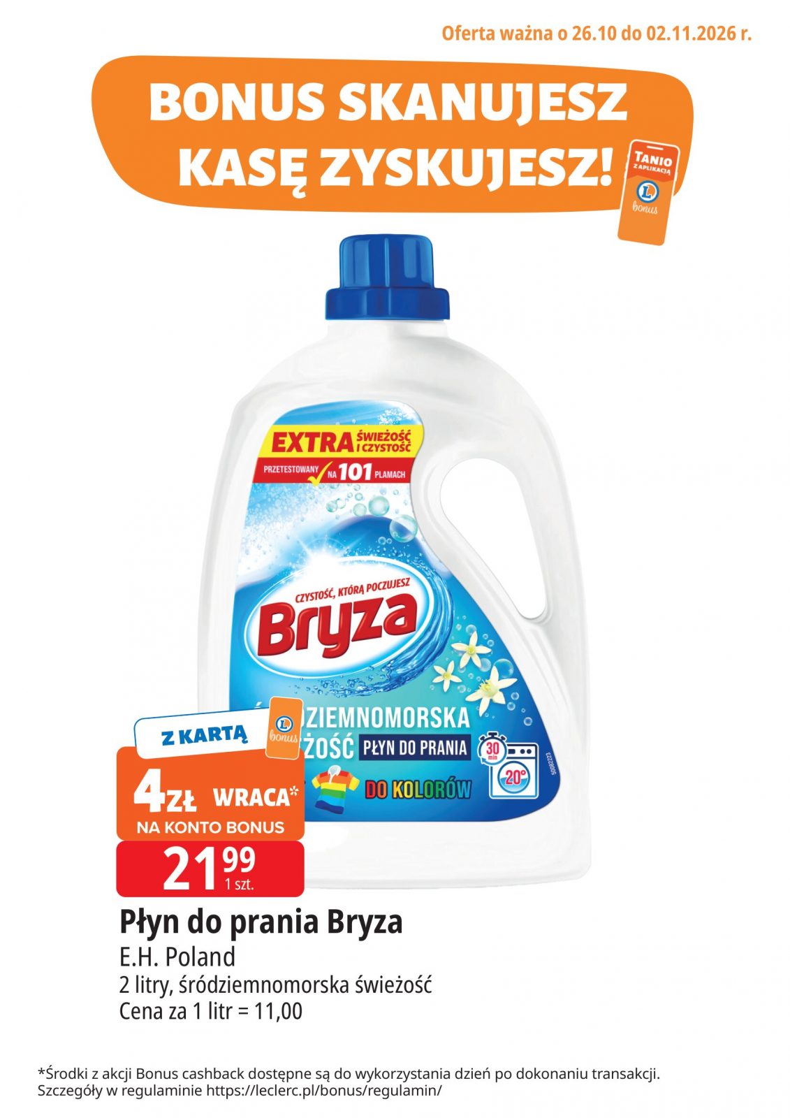 Nowa gazetka E.Leclerc - Bryza ważna od 26.10.2026 do 02.11.2026