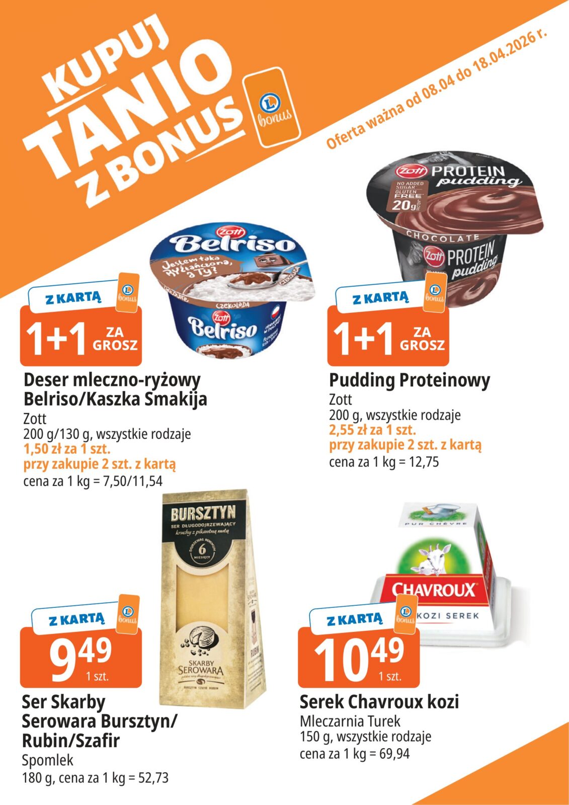 Gazetka E.Leclerc - Kupuj tanio z bonus - ważna od 08.04.2026 do 18.04.2026