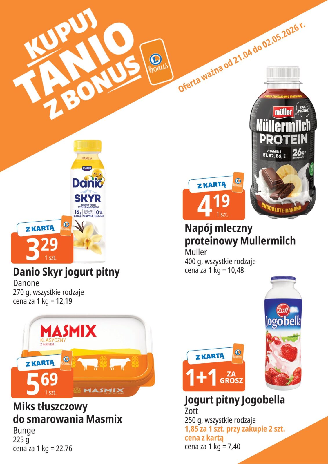 Nowa gazetka E.Leclerc - Kupuj tanio z bonus ważna od 21.04.2026 do 02.05.2026