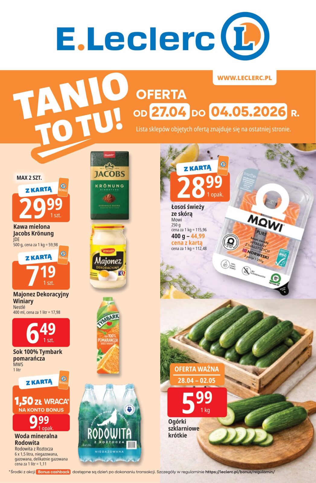 Nowa gazetka E.Leclerc ważna od 27.04.2026 do 04.05.2026
