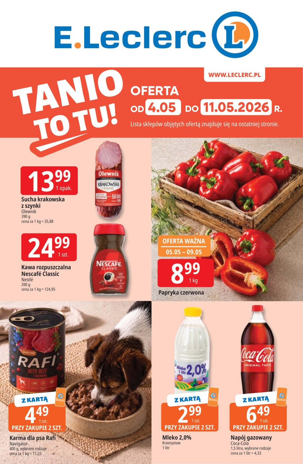 Nowa gazetka E.Leclerc ważna od 04.05.2026 do 11.05.2026