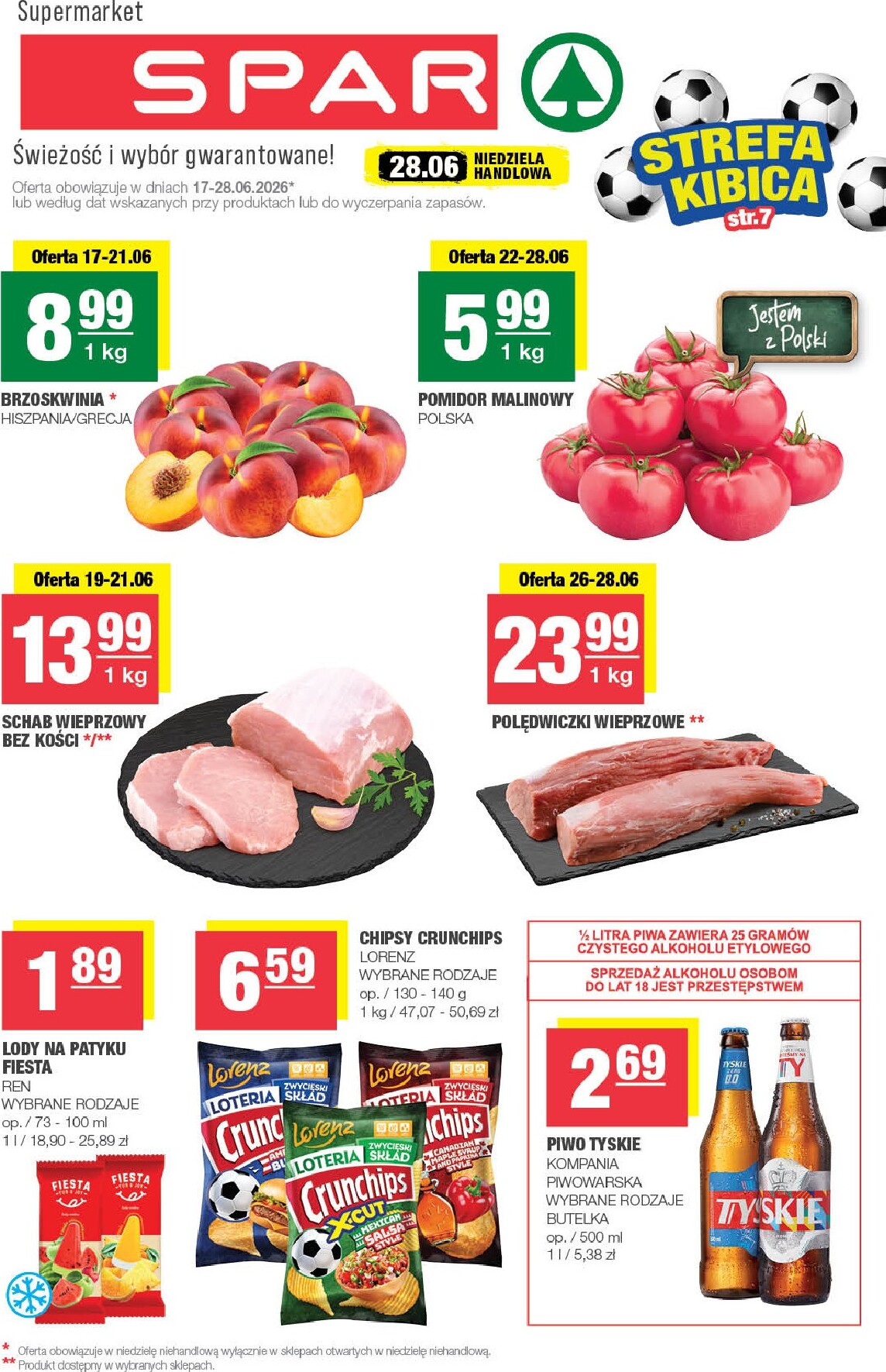 Aktualna gazetka SPAR ważna od 17.06.2026 do 28.06.2026