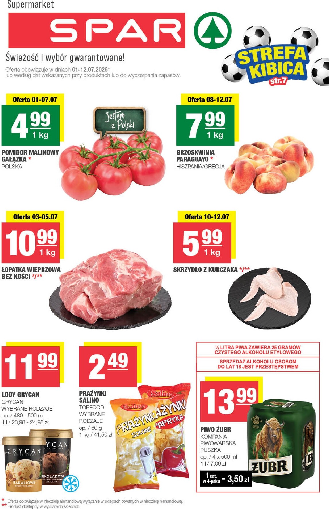 Nowa gazetka SPAR - SPAR | SPAR – świeżość i wybór gwarantowane ważna od 01.07.2026 do 12.07.2026