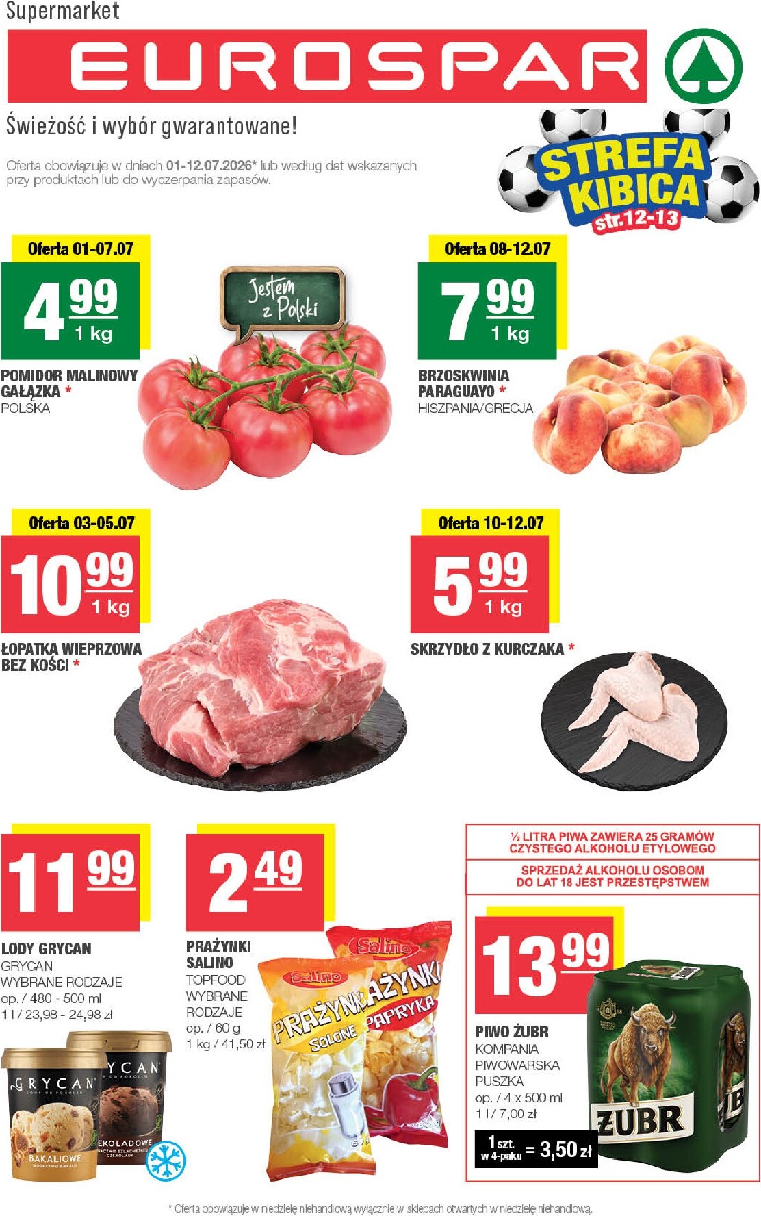 Nowa gazetka SPAR - EUROSPAR | SPAR – świeżość i wybór gwarantowane ważna od 01.07.2026 do 07.07.2026