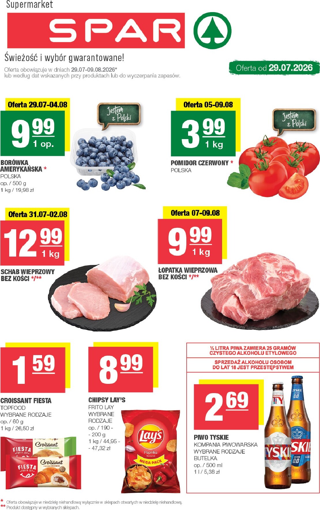 Nowa gazetka SPAR ważna od 29.07.2026 do 09.08.2026
