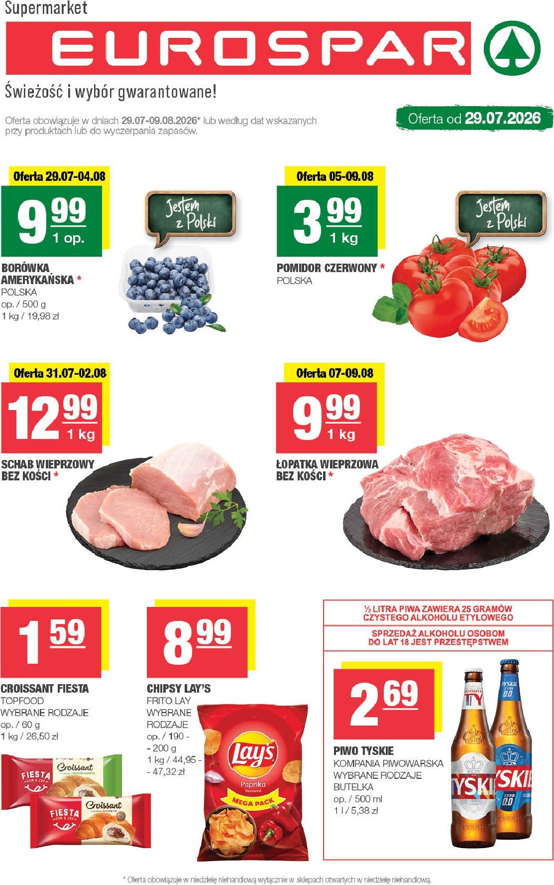 Nowa gazetka EUROSPAR ważna od 29.07.2026 do 04.08.2026