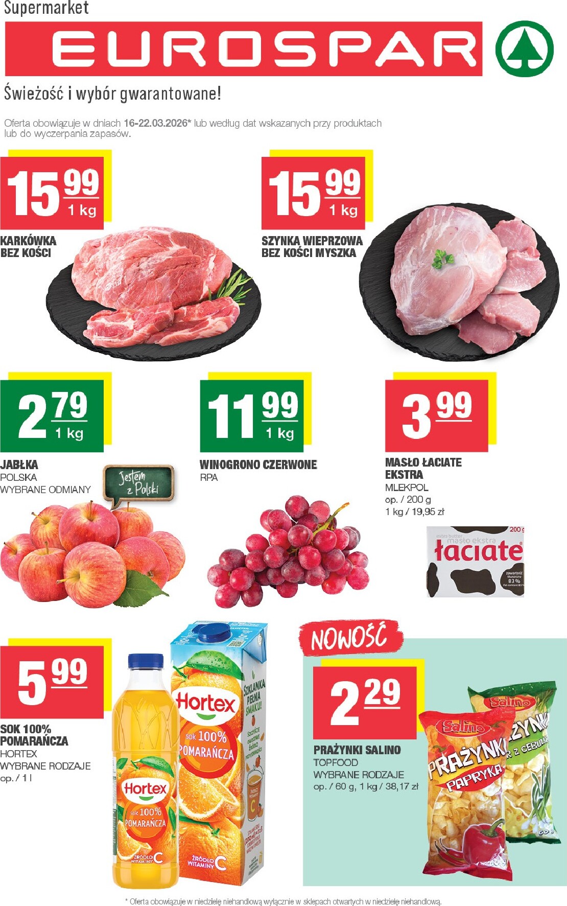 Gazetka EUROSPAR - ważna od 16.03.2026 do 22.03.2026