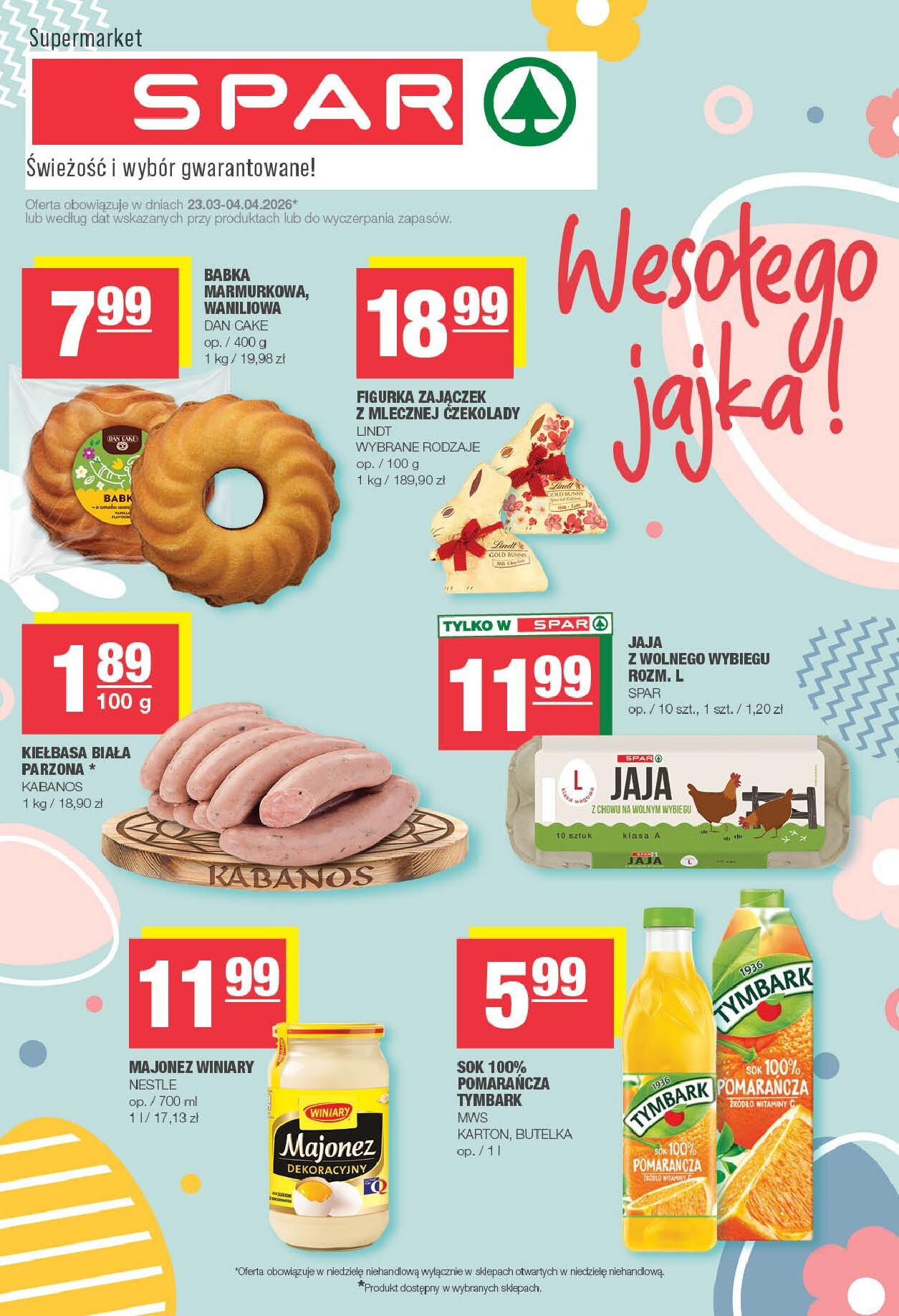 Gazetka SPAR - ważna od 23.03.2026 do 04.04.2026