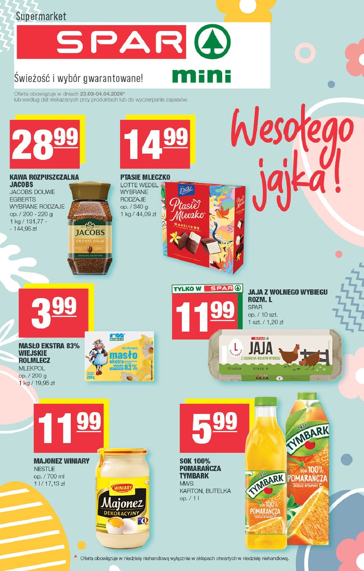 Gazetka SPAR - Mini - ważna od 23.03.2026 do 04.04.2026
